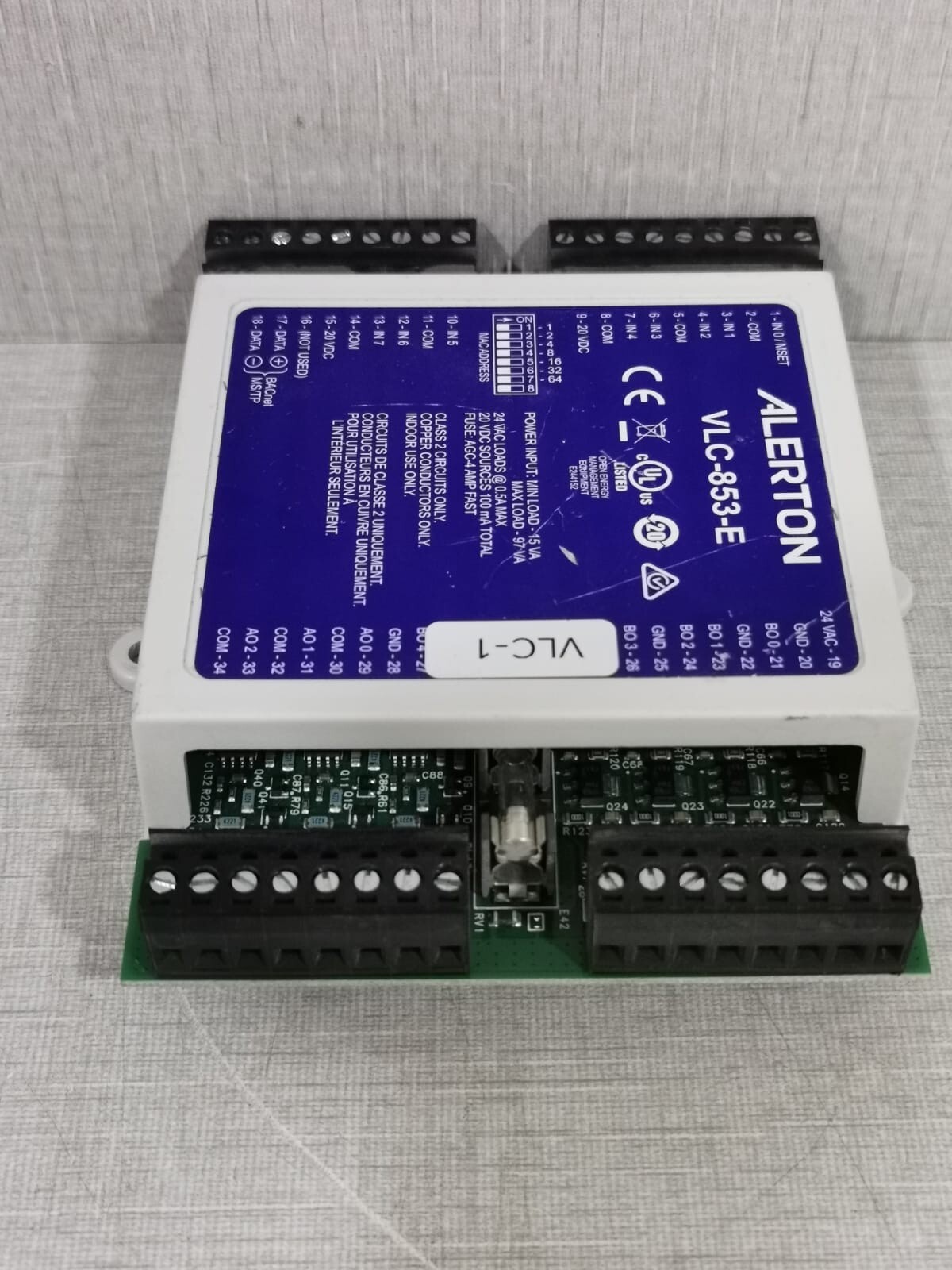 Alerton VLC-853-E Alerton VisualLogic VLC-853-E BACnet Programmable Controller 3