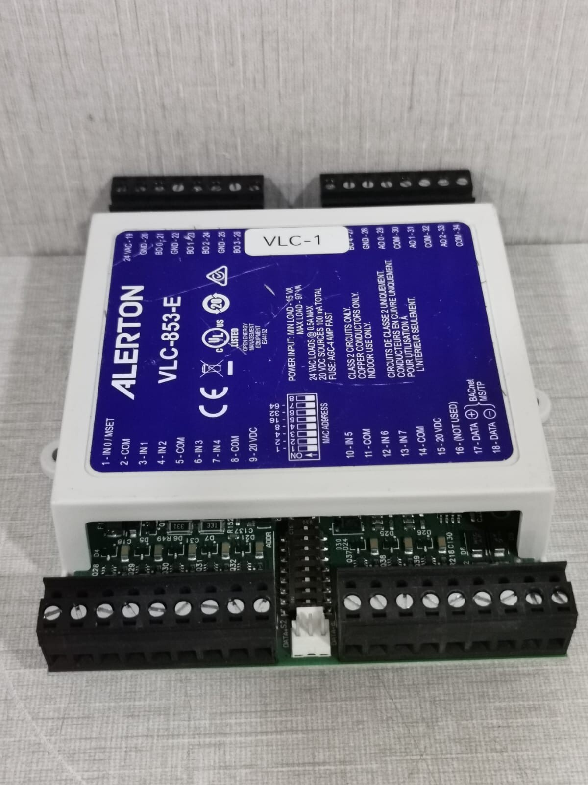 Alerton VLC-853-E Alerton VisualLogic VLC-853-E BACnet Programmable Controller 4