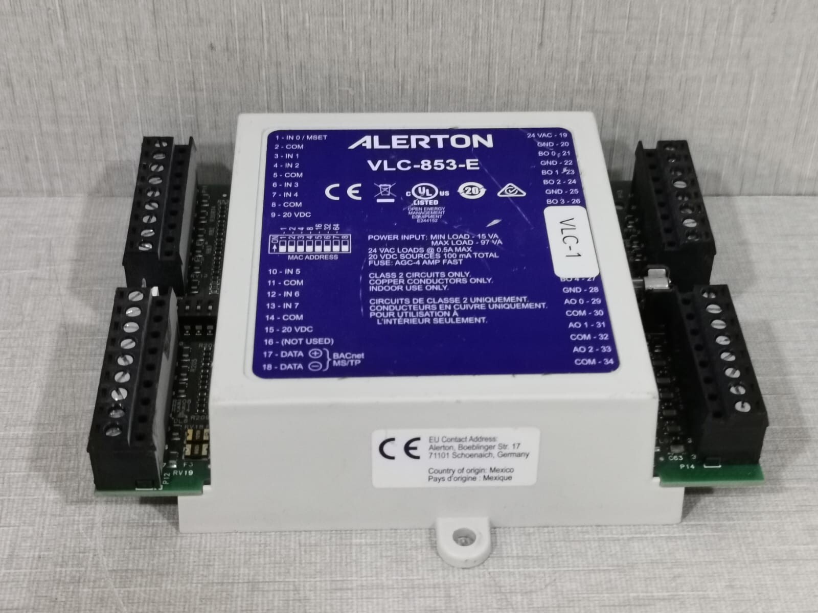 Alerton VLC-853-E Alerton VisualLogic VLC-853-E BACnet Programmable Controller 6