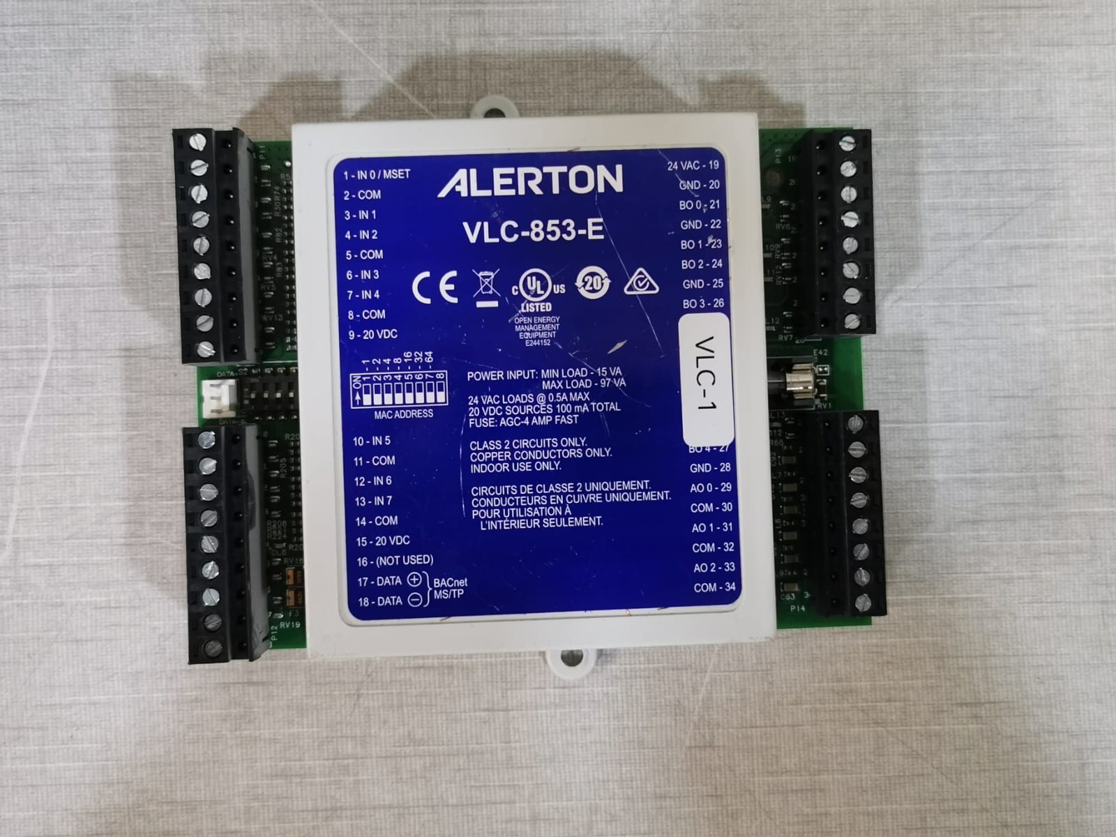 Alerton VisualLogic VLC-853-E BACnet Programmable Controller