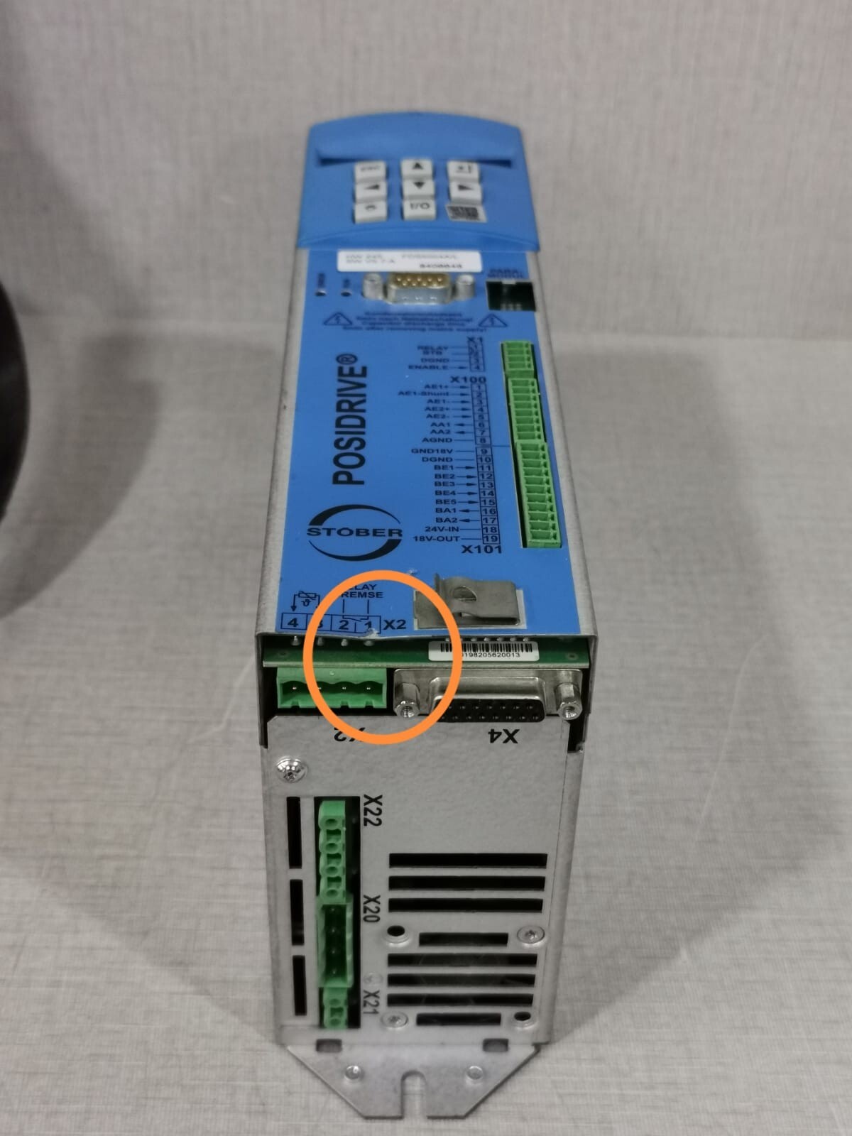 STOBER FDS5004A/L STOBER FDS5004A/L HW 245 SW V5.7-A POSIDRIVE INVERTER 8