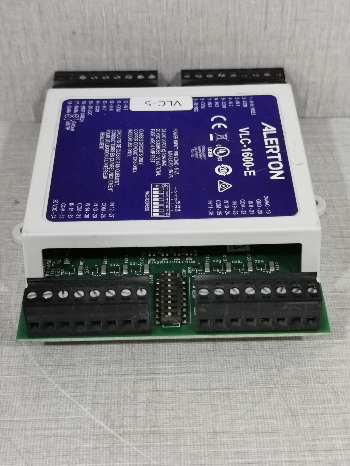 Alerton VLC-1600-E Alerton BACtalk VLC-1600-E Input Monitoring Controller 3