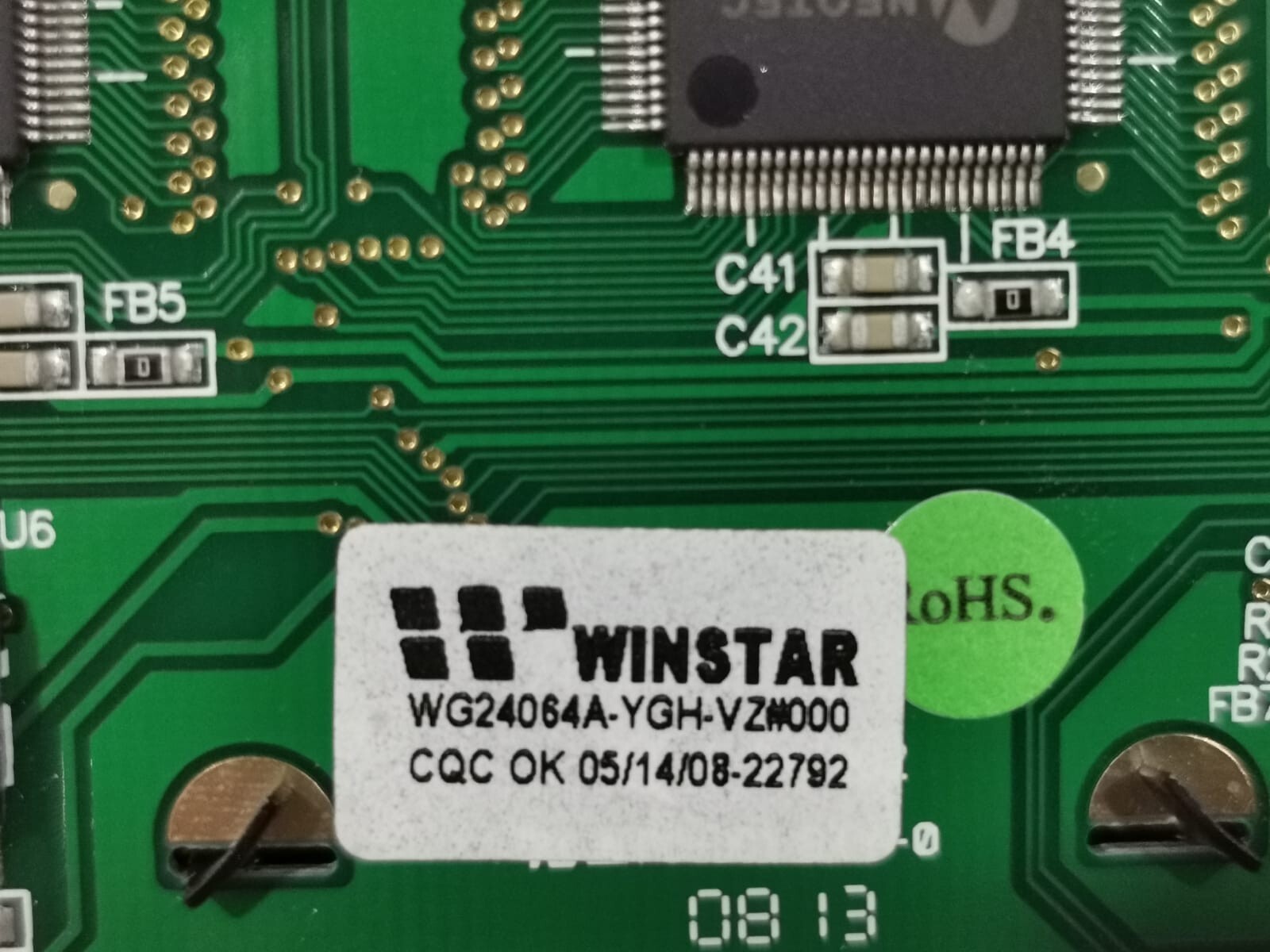WINSTAR WG24064A-YGH-VZW000 WINSTAR WG24064A-YGH-VZW000 LCD DISPLAY MODULE 4