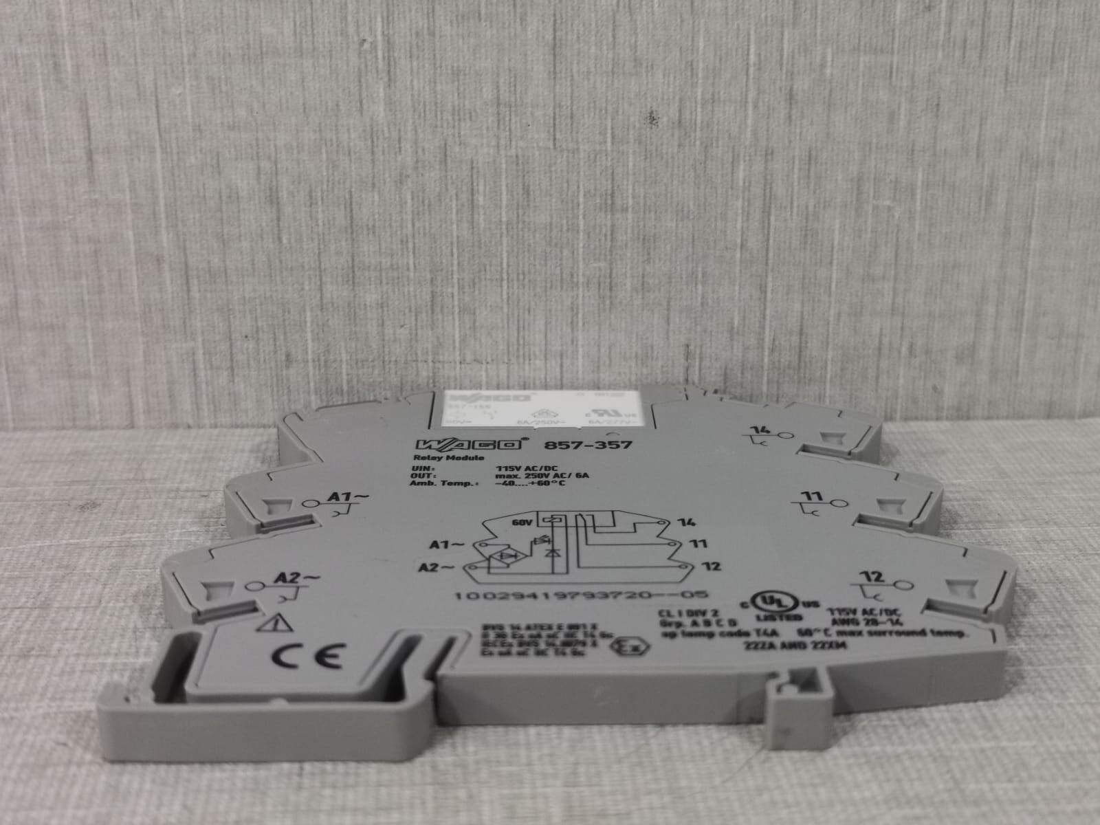 WAGO 857-357 WAGO 857-357 RELAY MODULE 3