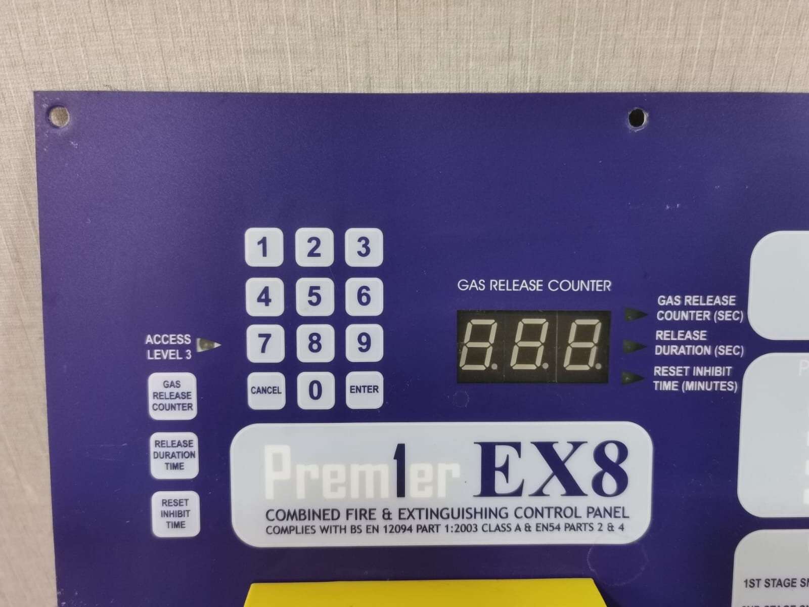 ZETA Premier EX8 ZETA Premier EX8 Combined Extinguishing & Fire Alarm Panel (PEX8)- MAIN PANEL 2