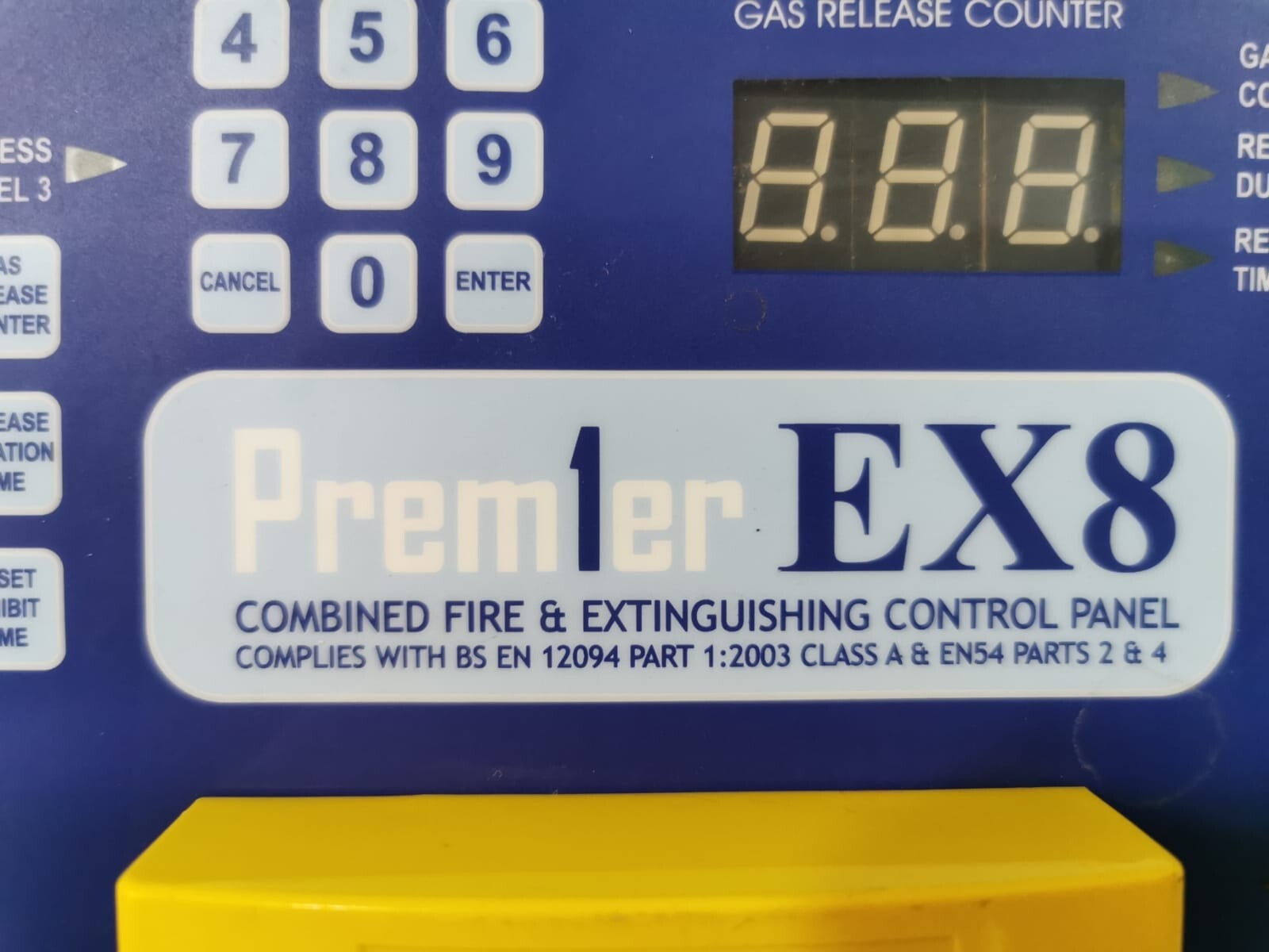 ZETA Premier EX8 ZETA Premier EX8 Combined Extinguishing & Fire Alarm Panel (PEX8)- MAIN PANEL 3