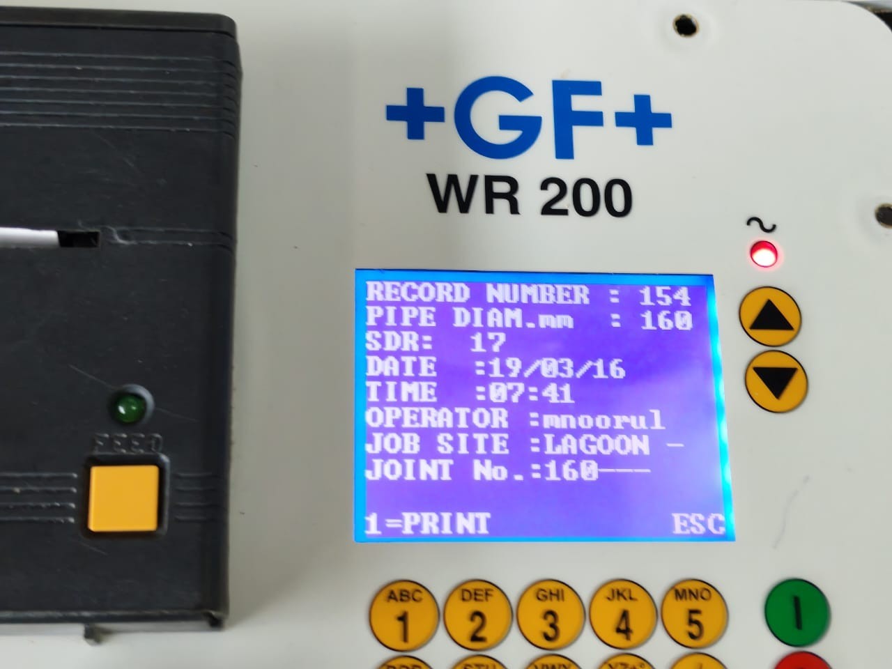 Fischer George WR200 Georg Fischer WR200 Welding Recorder Rev.01 3