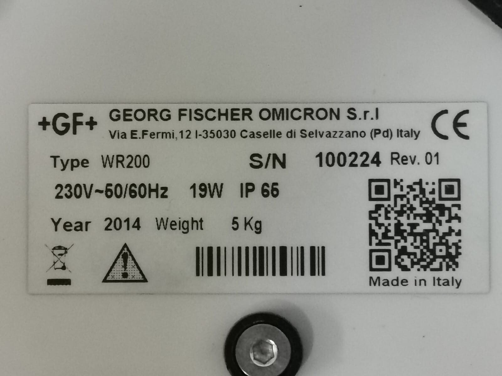 Fischer George WR200 Georg Fischer WR200 Welding Recorder Rev.01 7