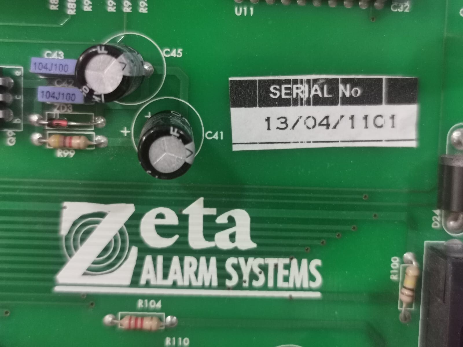 ZETA 21-1014 ZETA PREMIER EX8 COMBINED EXTINGUISHING AND FIRE ALARM PANEL 21-1014 PCB BOARD 3