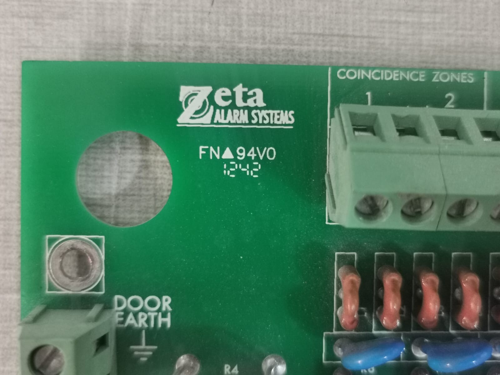 ZETA 21-1014 ZETA PREMIER EX8 COMBINED EXTINGUISHING AND FIRE ALARM PANEL 21-1014 PCB BOARD 4