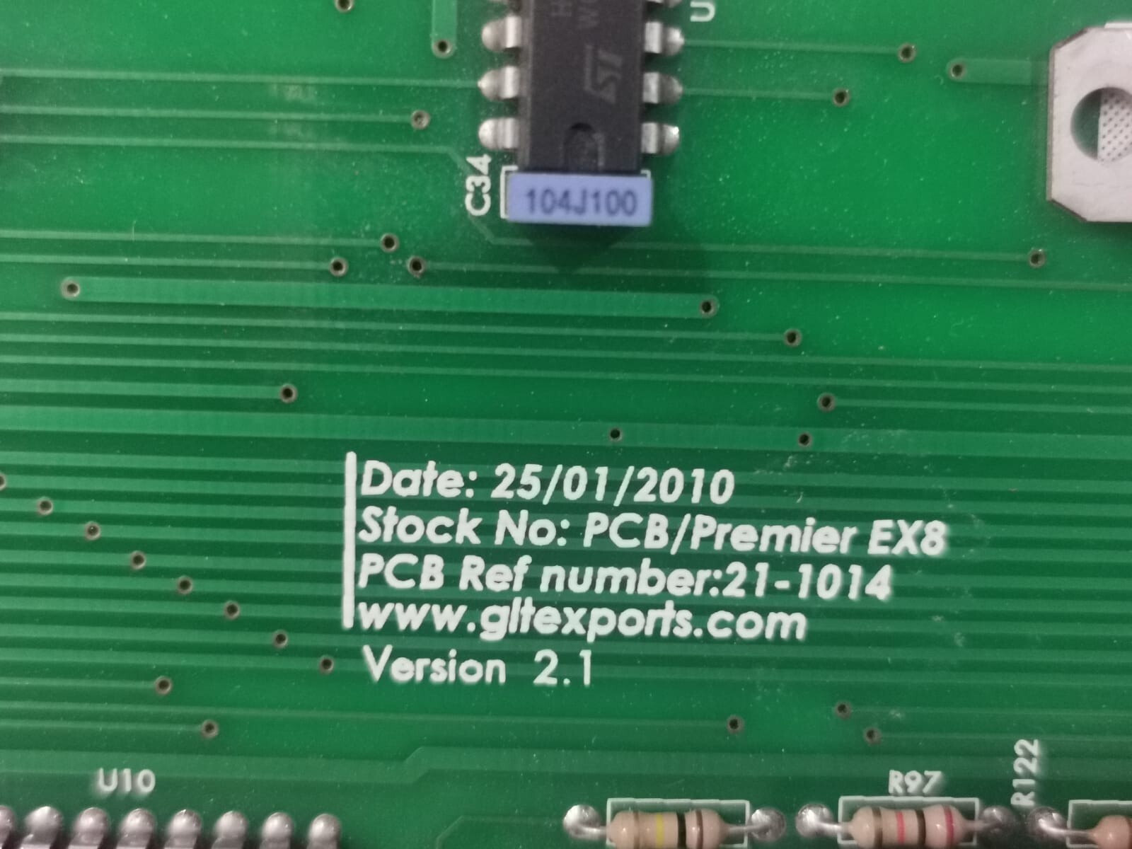 ZETA 21-1014 ZETA PREMIER EX8 COMBINED EXTINGUISHING AND FIRE ALARM PANEL 21-1014 PCB BOARD 5