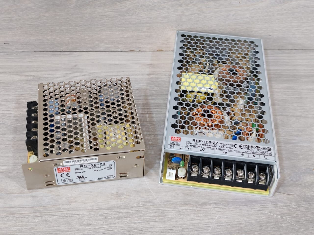 MEAN WELL RSP-150-27 and RS-50-24 Switching Power Supply