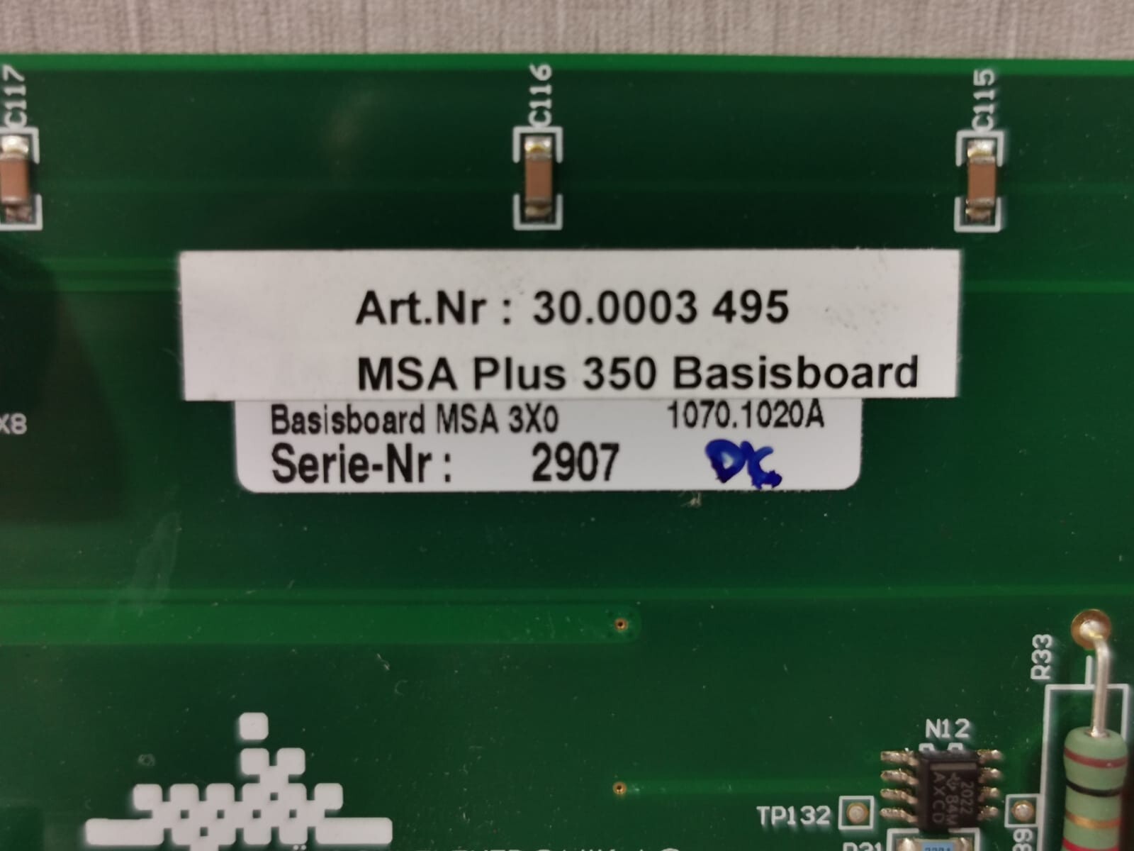 BRUTSCH ELEKTRONIK 30.0003 495 BRUTSCH ELEKTRONIK AG 30.0003 495 MSA PLUS 350 BASIS BOARD 3