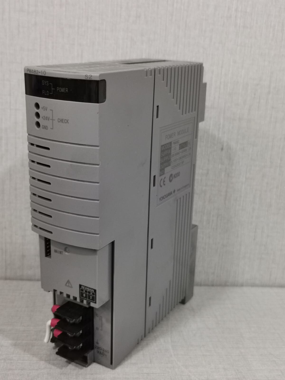 Yokogawa PW482-10 STYLE S2 YOKOGAWA PW482 POWER MODULE PW482-10 STYLE S2-WITHOUT COVER 8