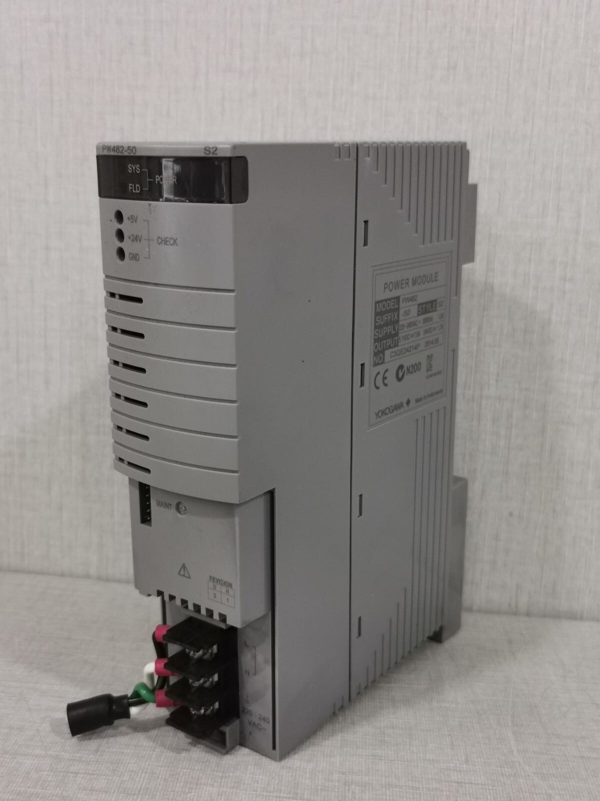 Yokogawa PW482-50 STYLE S2 YOKOGAWA PW482 POWER MODULE PW482-50 STYLE S2-WITHOUT COVER 8