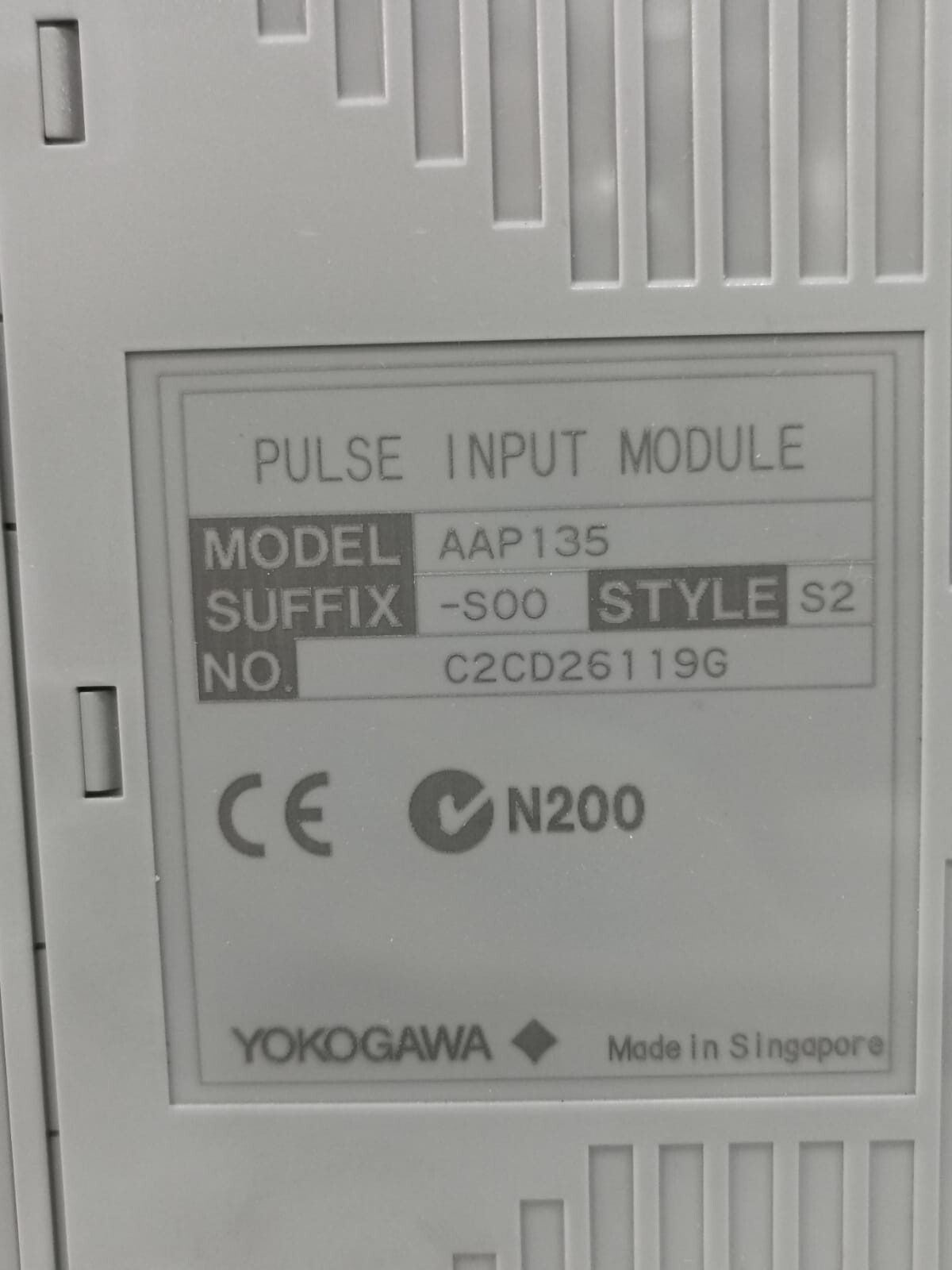 Yokogawa AAP135-S00 S2 AAP135-S00 S2 Yokogawa Pulse Input Module with ATK4-00 S1 Connector/Terminal Pin 2