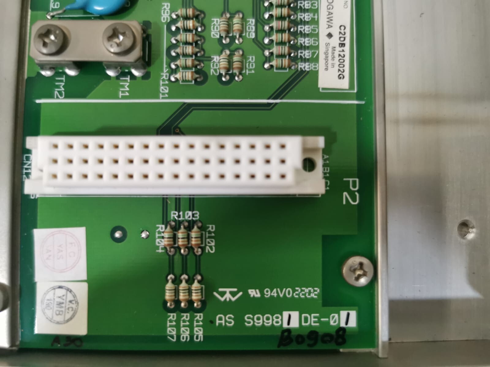 Yokogawa AS S9981DE-01 YOKOGAWA AS S9981DE-01 BASE MODULE 2