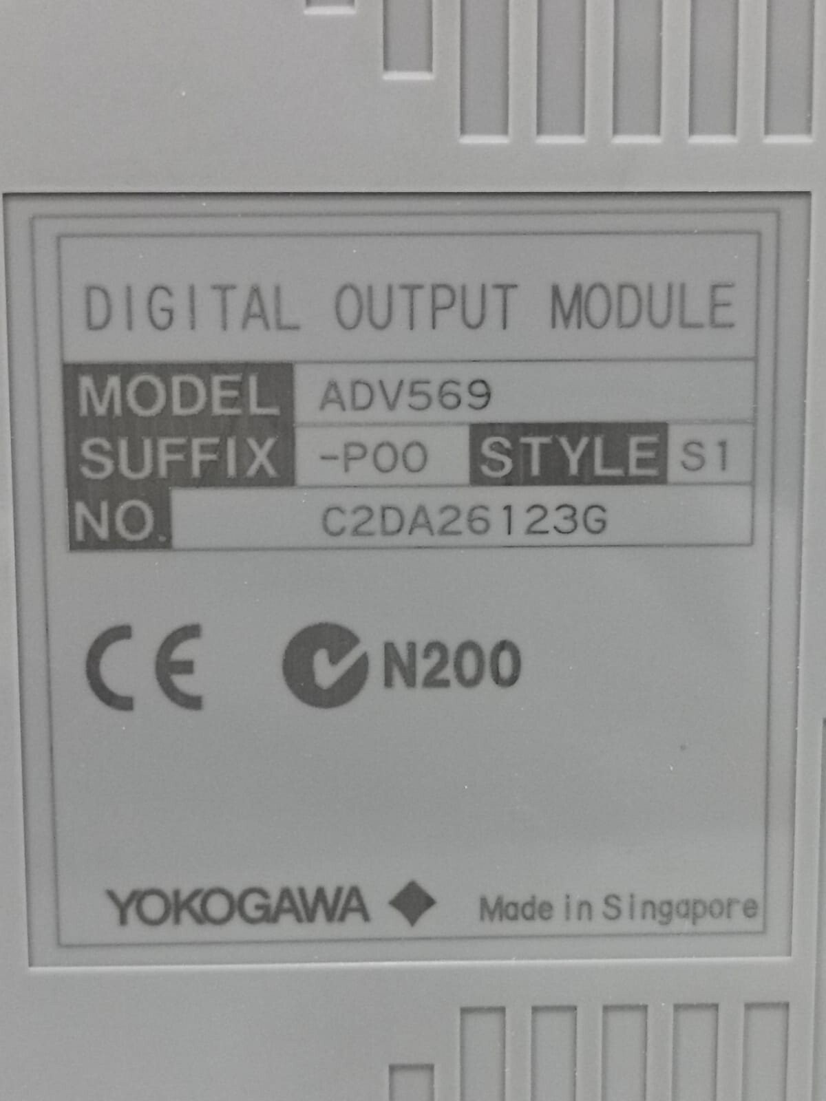 Yokogawa ADV569-P00 S1 ADV569-P00 S1 Yokogawa Digital Output Module with Connector or Terminal Pin 5