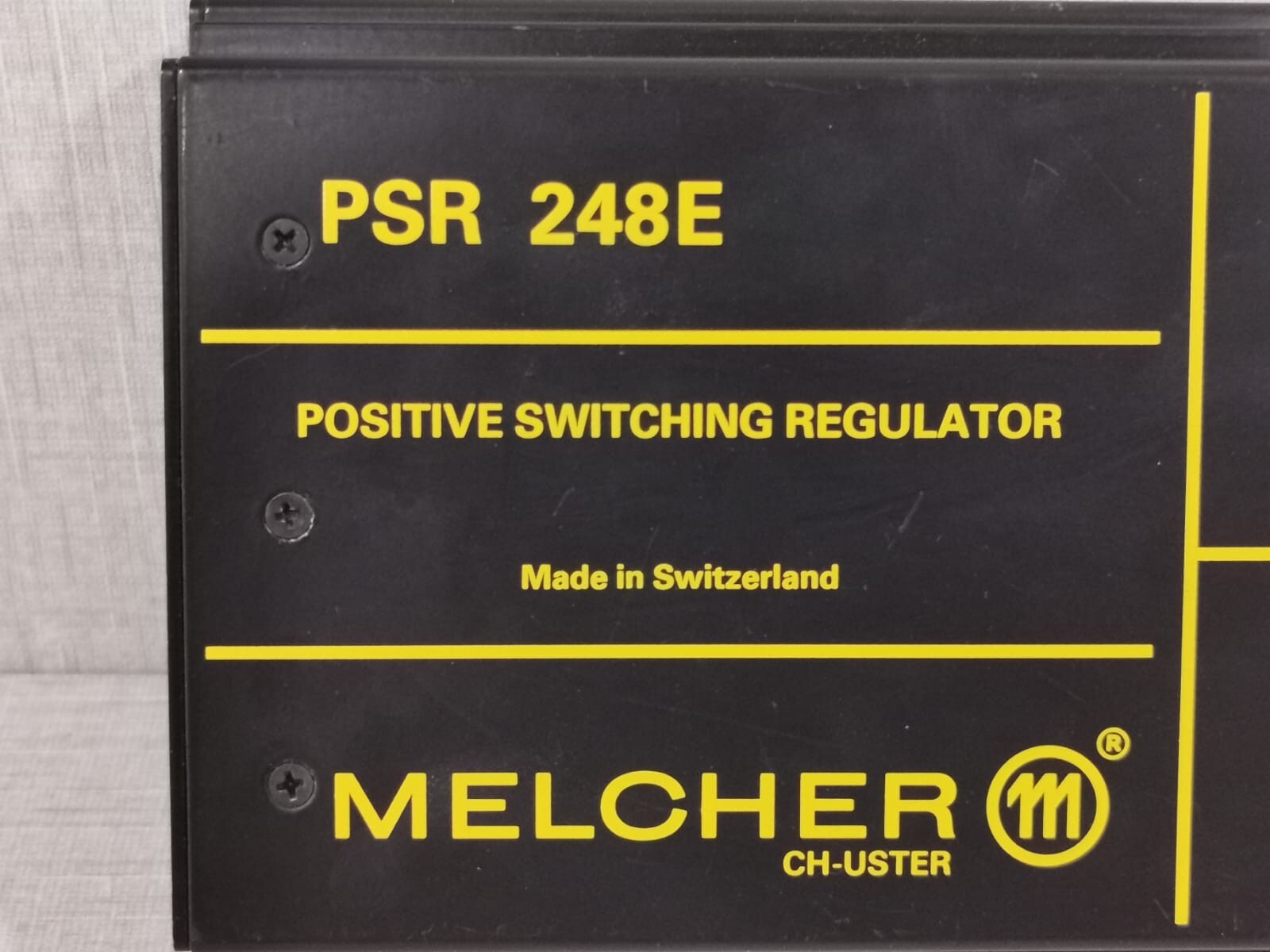 Melcher PSR 248E-7 MELCHER PSR 248E/ PSR 248E-7 POSITIVE SWITCHING REGULATOR 2