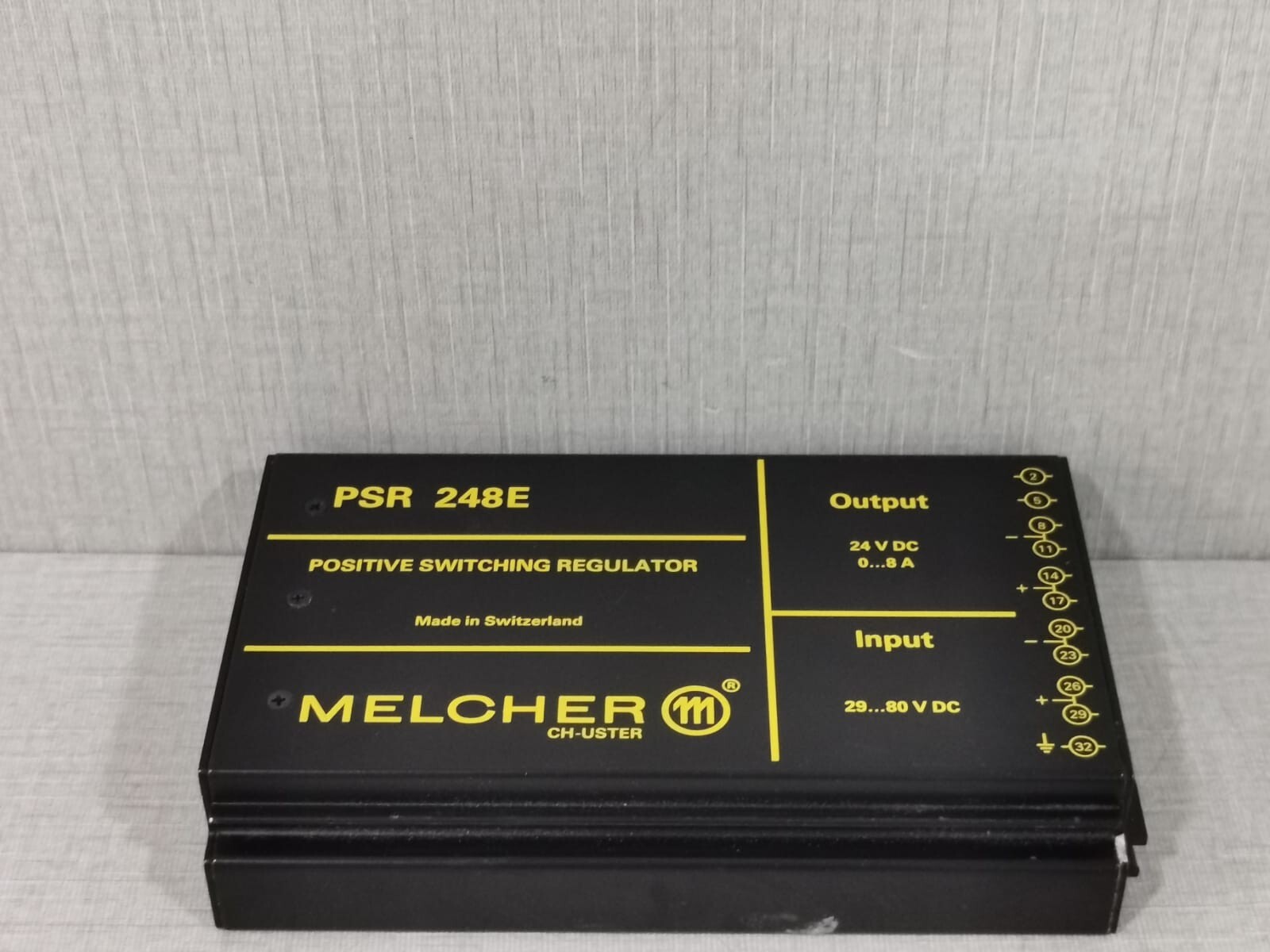 Melcher PSR 248E-7 MELCHER PSR 248E/ PSR 248E-7 POSITIVE SWITCHING REGULATOR 5