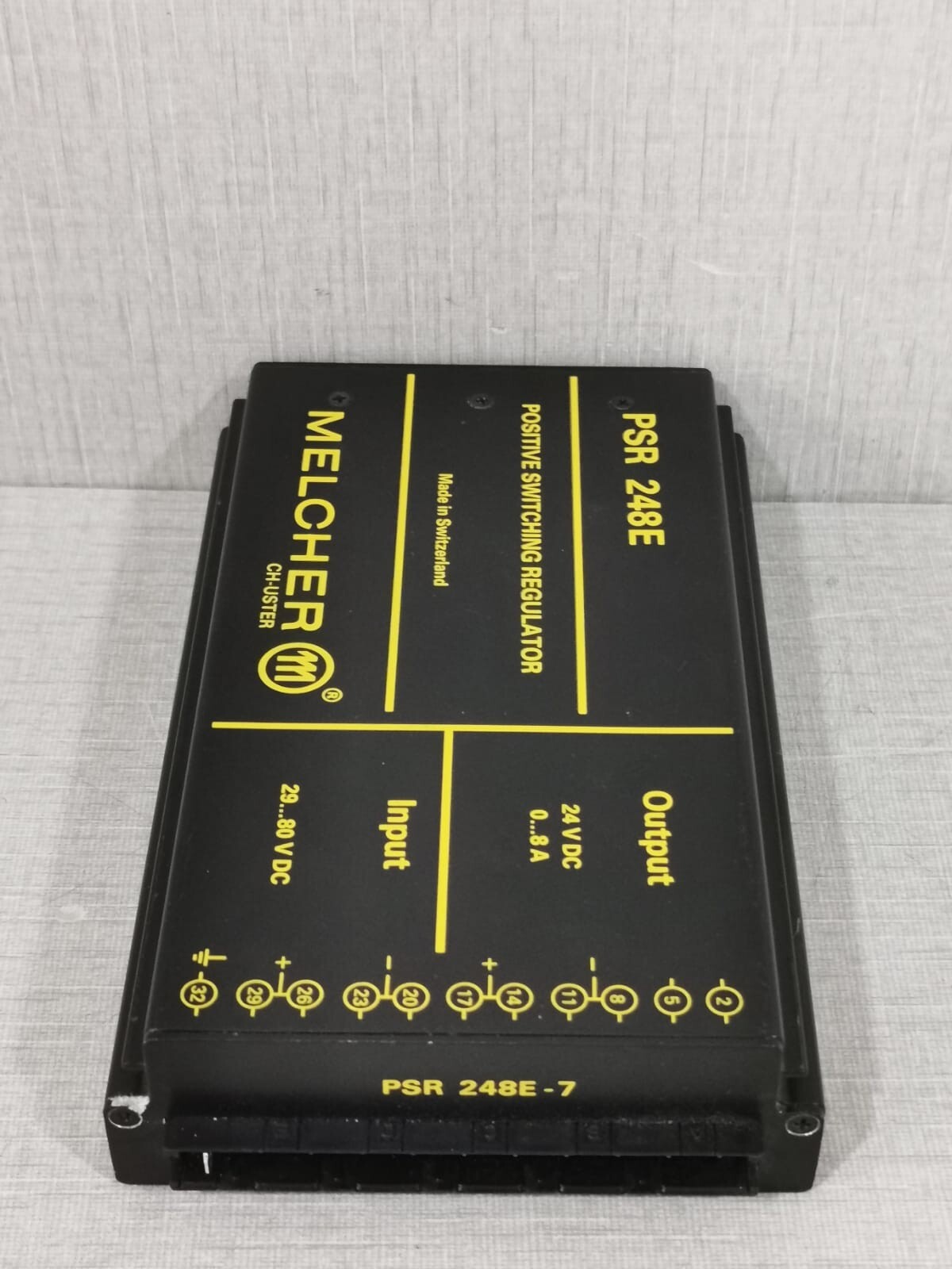 Melcher PSR 248E-7 MELCHER PSR 248E/ PSR 248E-7 POSITIVE SWITCHING REGULATOR 7