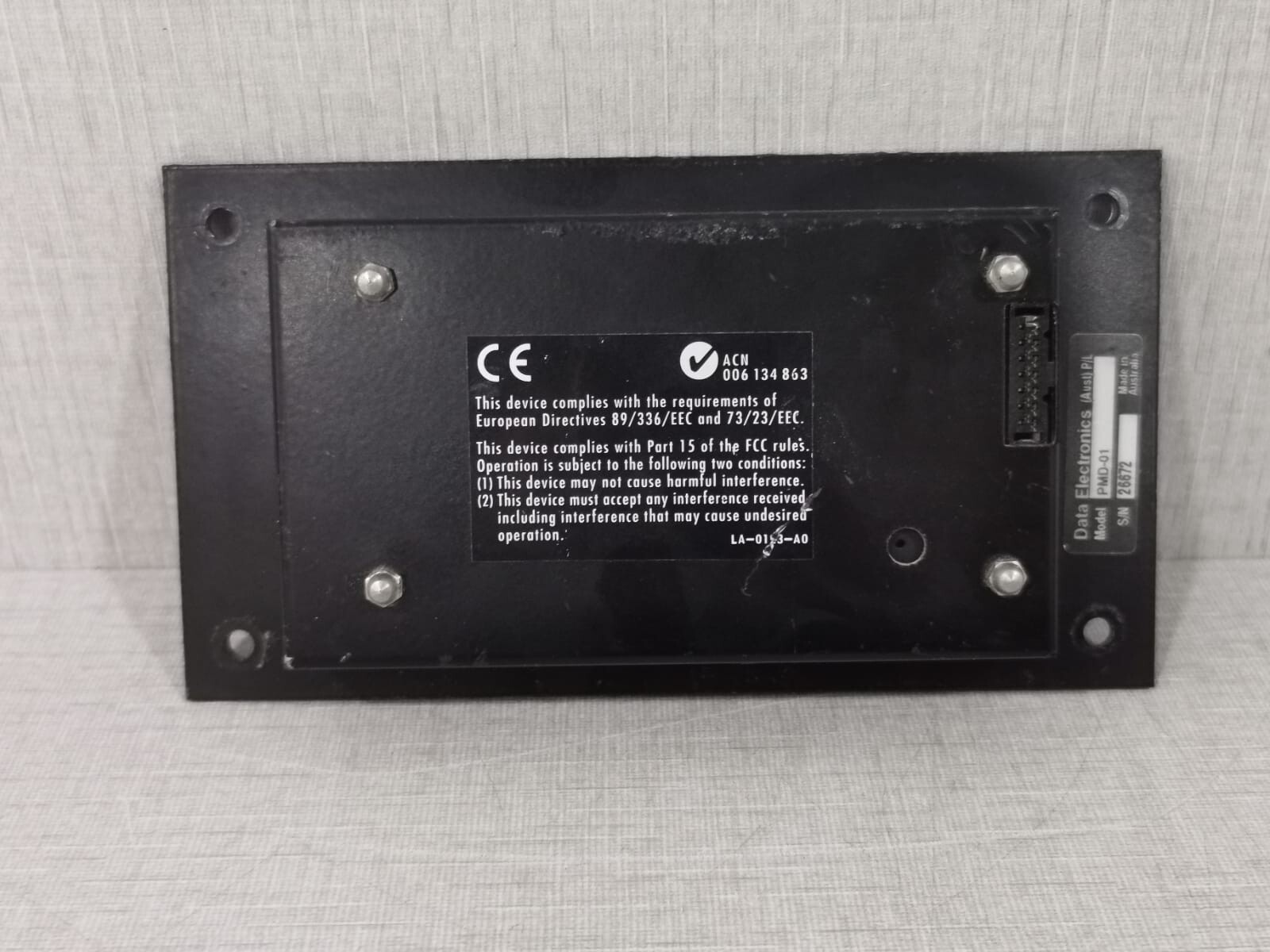 Data Taker PMD-01 Data Taker PMD-01 Display Module S/N: 26672 6