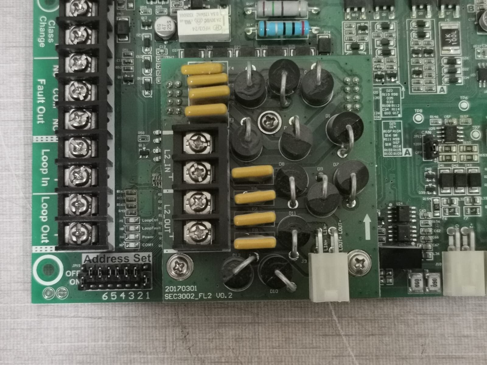 Unbranded SEC3002 SEC3002 Addressable Fire Alarm PCB Board 4