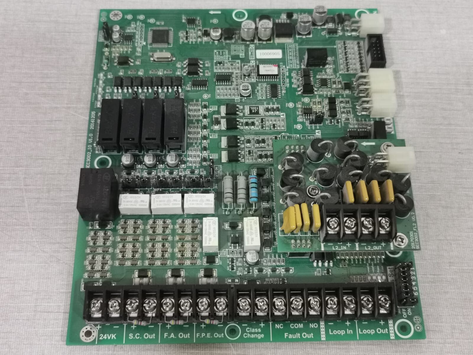 Unbranded SEC3002 SEC3002 Addressable Fire Alarm PCB Board 5