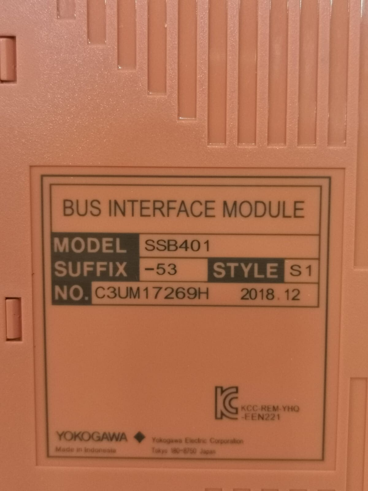 Yokogawa SSB401-53-S1 YOKOGAWA SSB401-53-S1 BUS INTERFACE MODULE 4