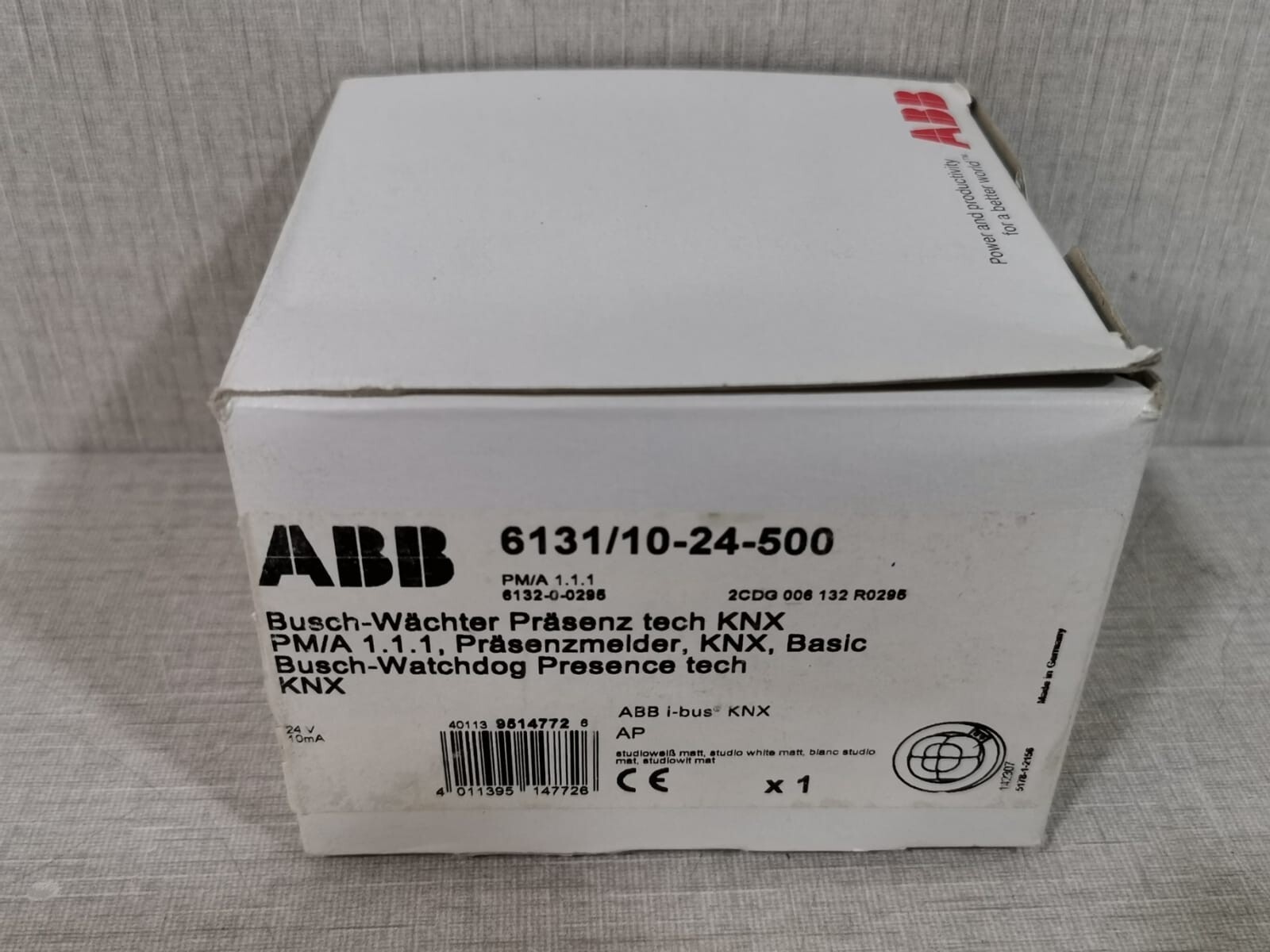 ABB PM/A 1.1.1 / 2CDG 006 132 R0295 ABB 6131/10-24-500/ ABB 6131/10-XXX-500 Presence Detector KNX 2CDG 006 132 R0295 2