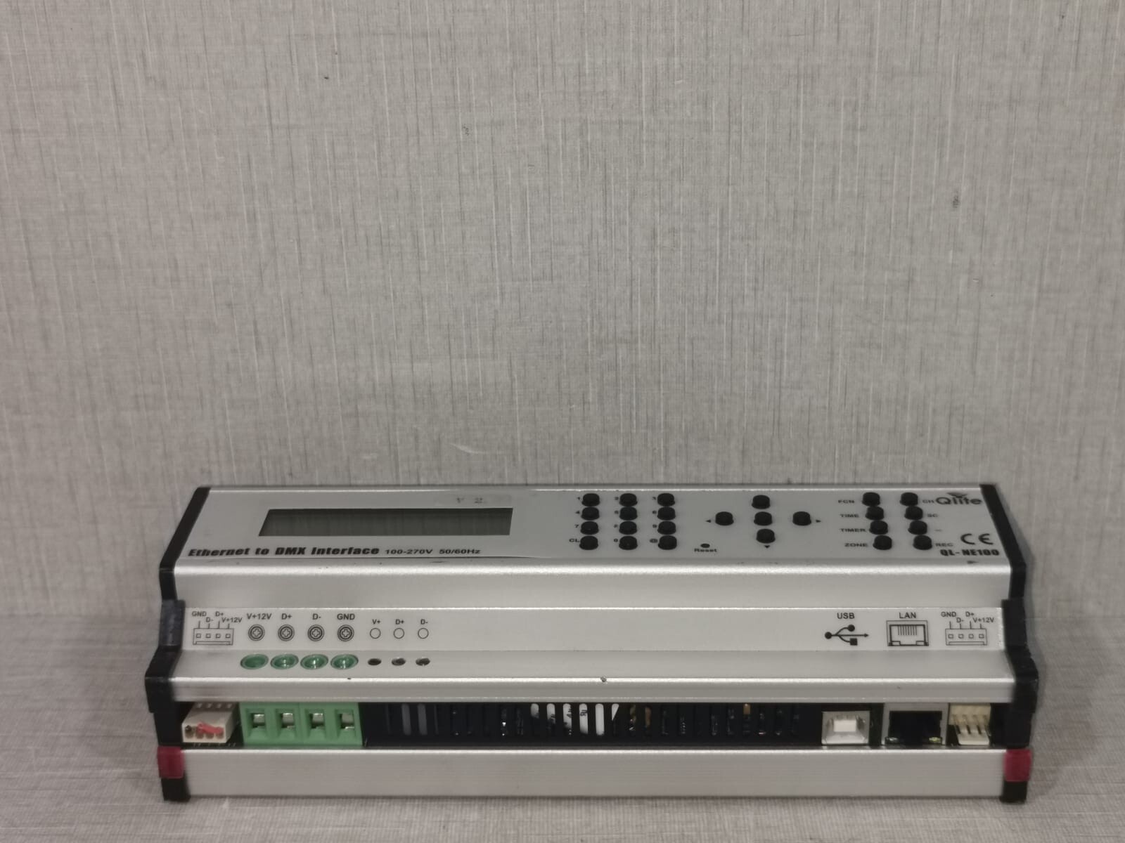 QLITE QL-NE100 QLITE QL-NE100 ETHERNET TO DMX INTERFACE 100-270V 50/60Hz 4