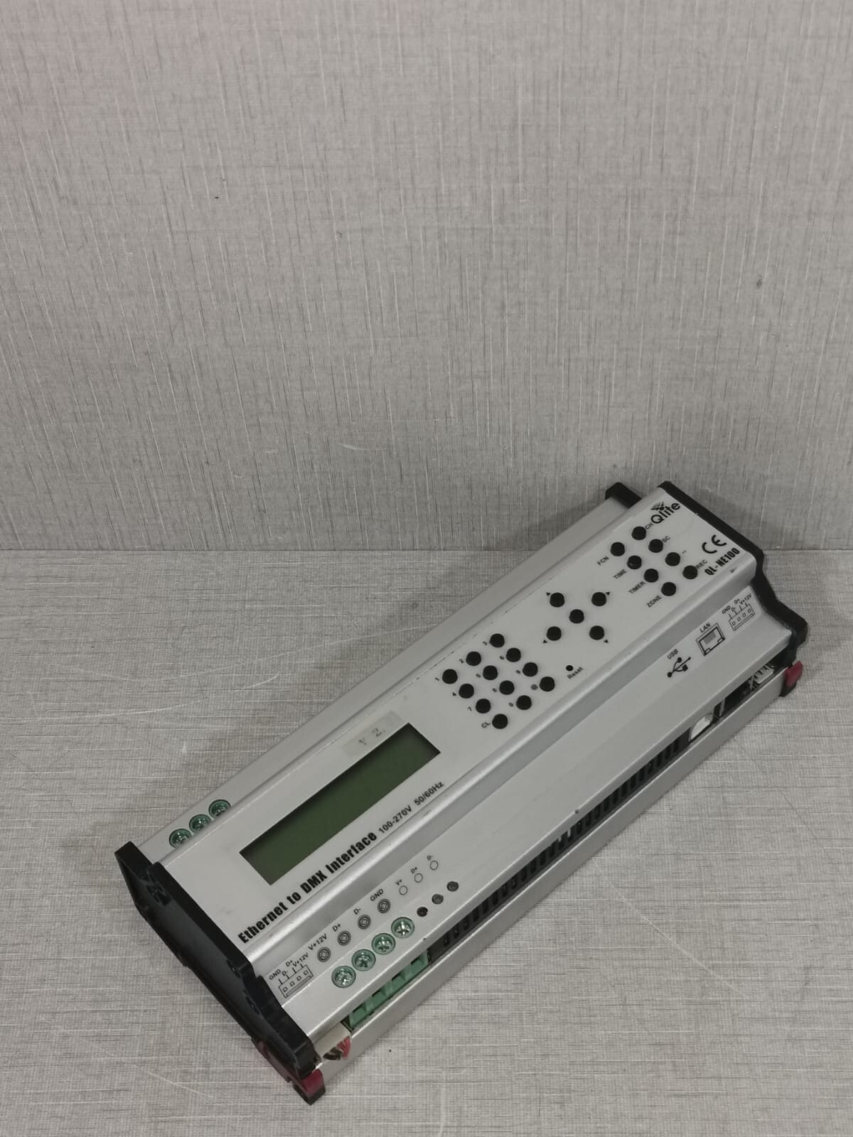 QLITE QL-NE100 QLITE QL-NE100 ETHERNET TO DMX INTERFACE 100-270V 50/60Hz 8
