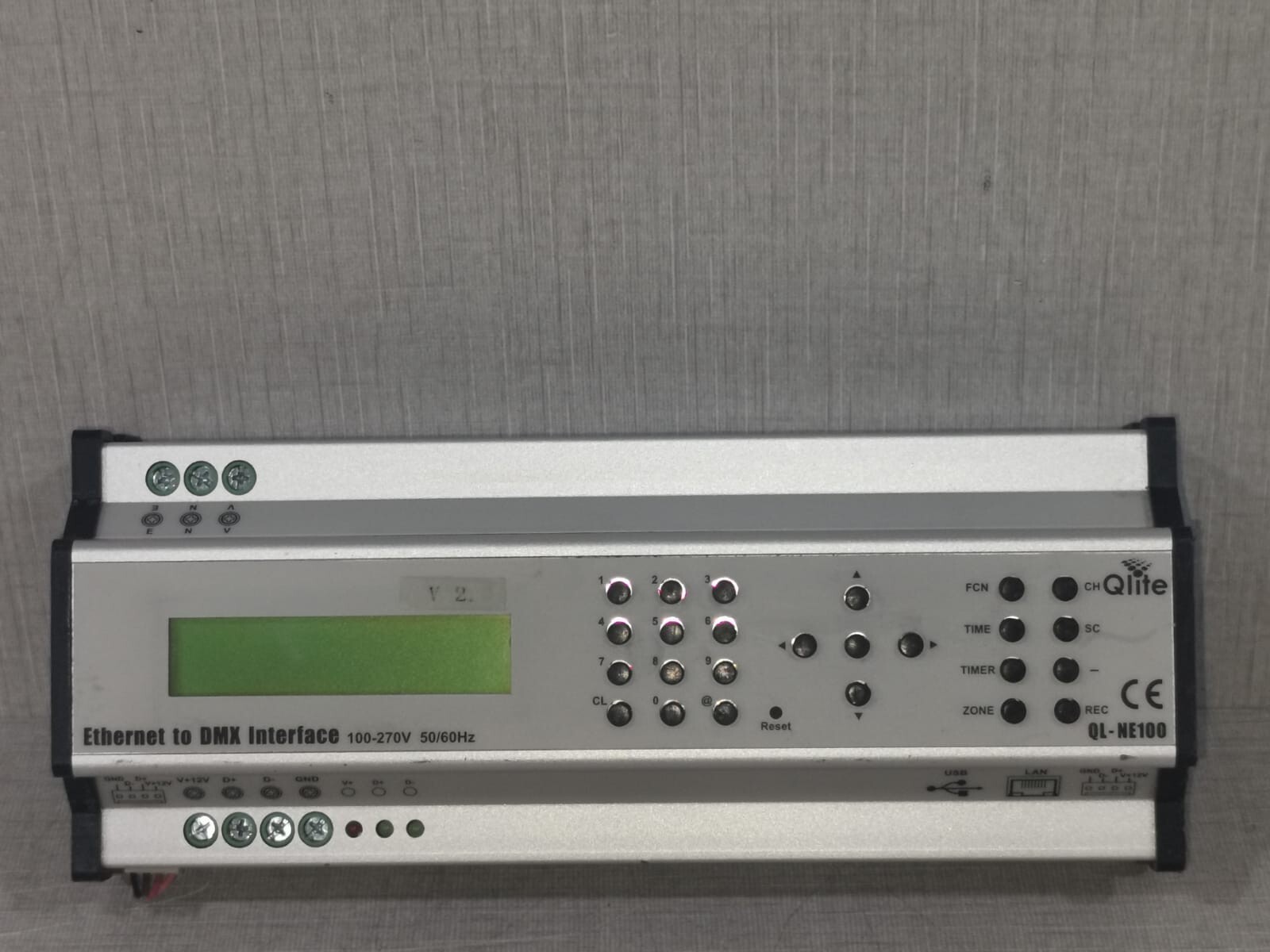 QLITE QL-NE100 ETHERNET TO DMX INTERFACE 100-270V 50/60Hz