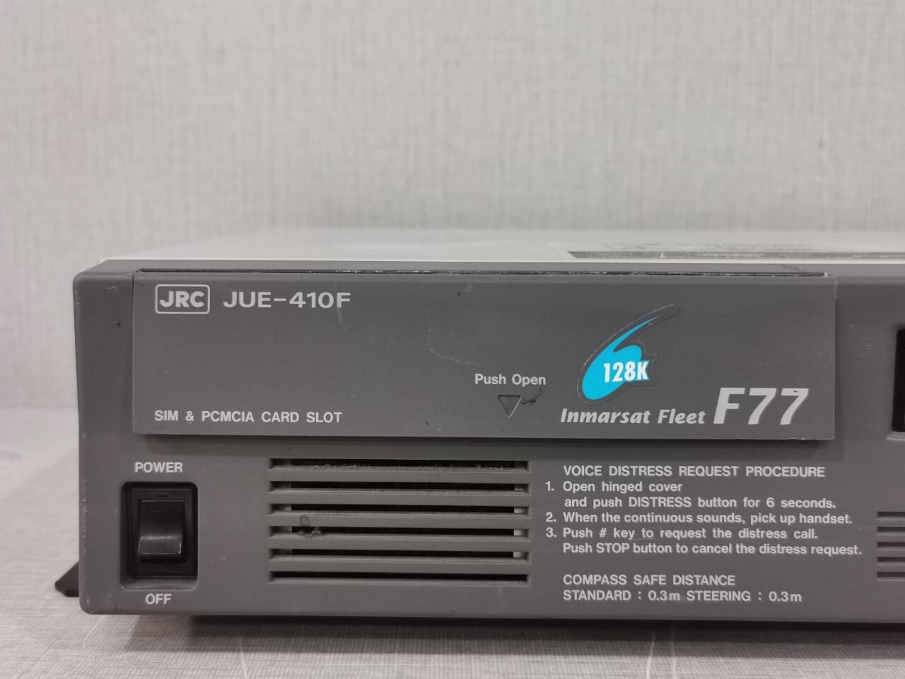 JRC JUE-410F JRC JUE-410F INMARSAT FLEET F77 MOBILE EARTH STATION GSC-412A 3