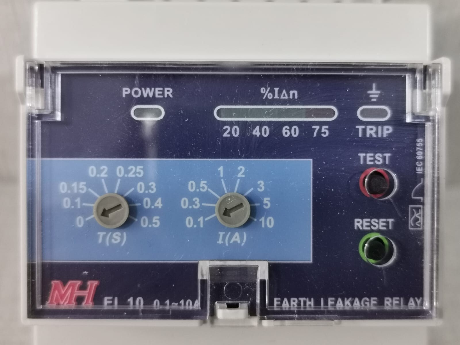 MH EL10 MH EL10 0.1~10A EARTH LEAKAGE RELAY 3