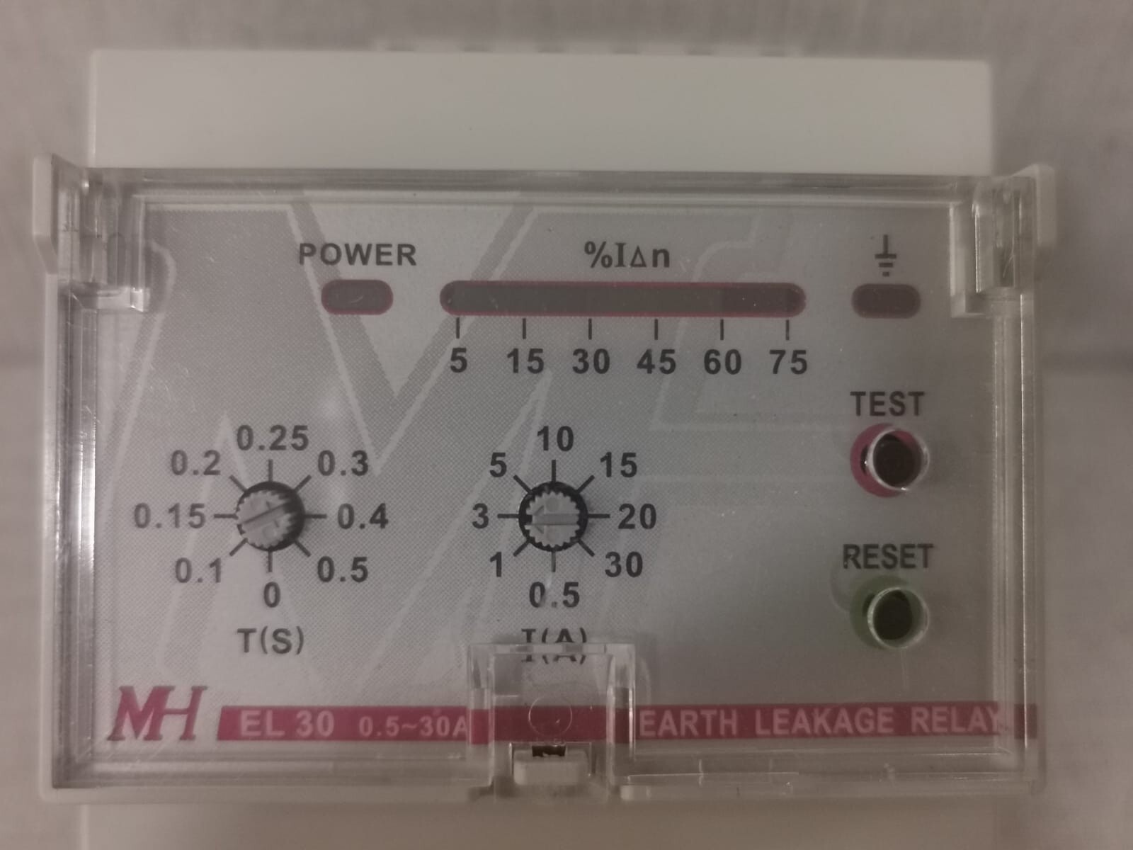 MH EL30 MH EL30 0.5~30A EARTH LEAKAGE RELAY 2
