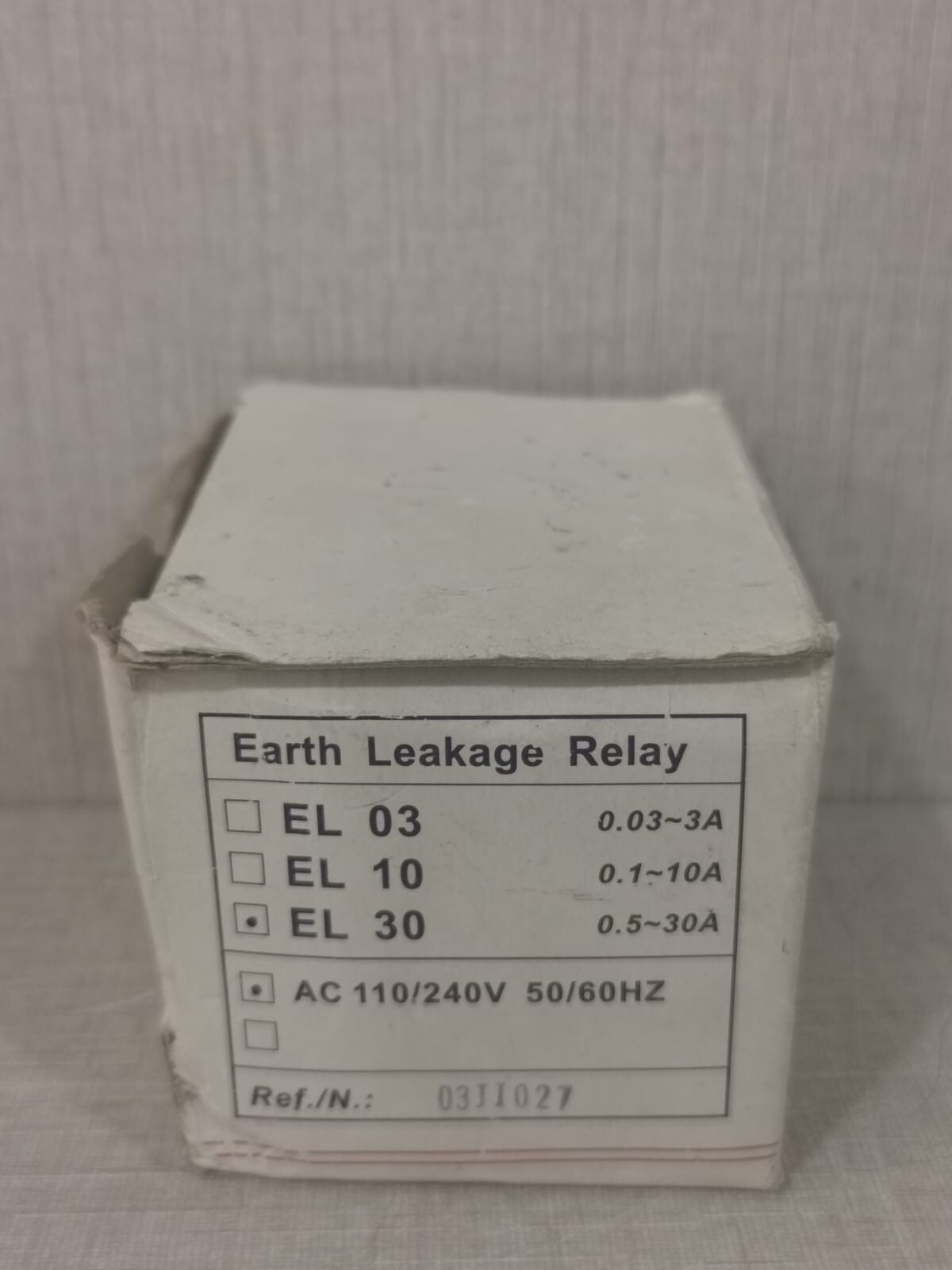 MH EL30 MH EL30 0.5~30A EARTH LEAKAGE RELAY 10