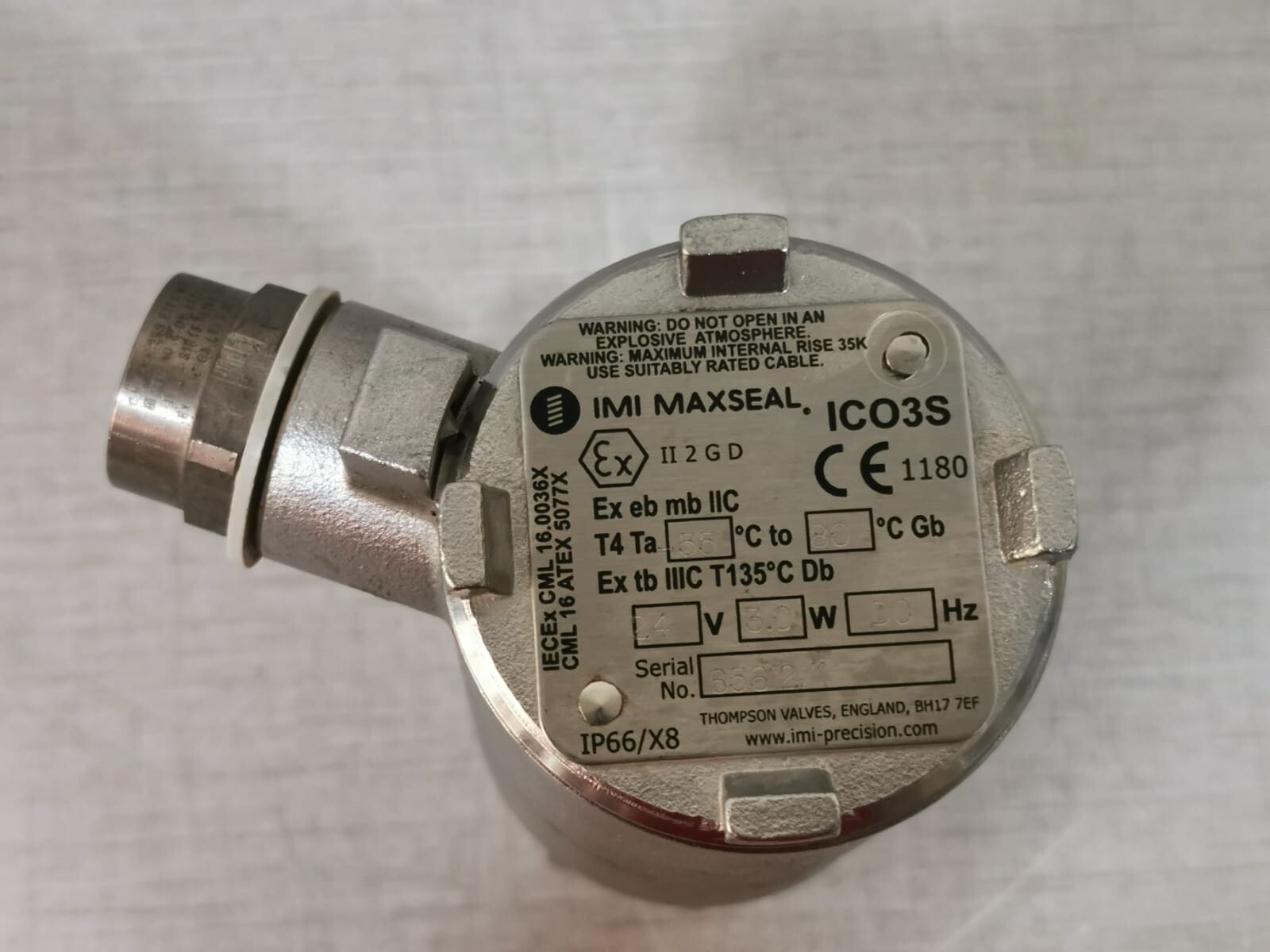 IMI MAXSEAL YZ13AA1H1BS-90 IMI MAXSEAL ICO3S YZ13AA1H1BS-90 THOMPSON VALVES 2