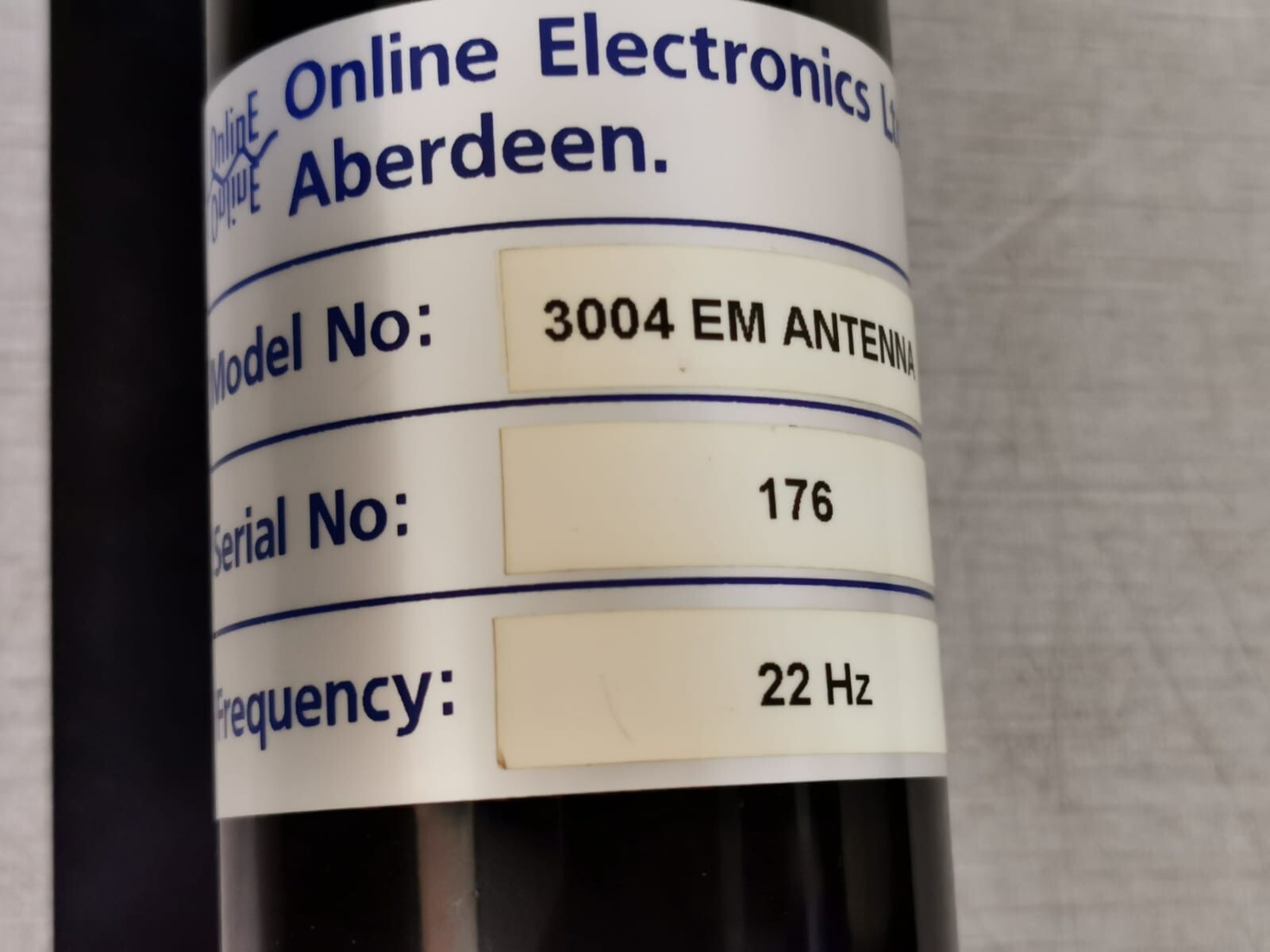 Online Electronics 3004-EM-ANTENNA Online Electronics Ltd. 3004 EM Antenna / Frequency: 22Hz 2