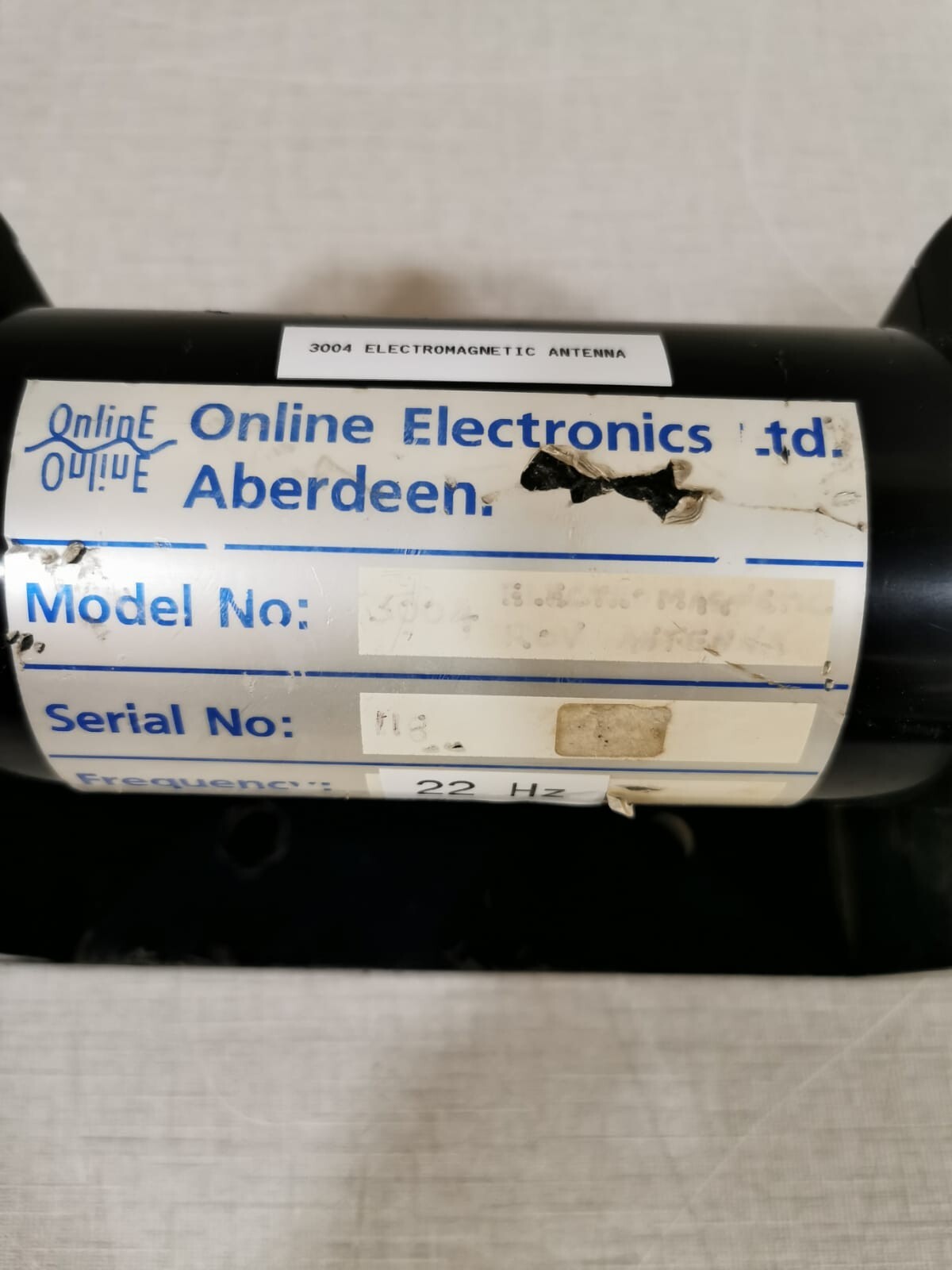 Online Electronics Ltd. 3004 ElectroMagnetic Antenna Online Electronics Ltd. 3004 ElectroMagnetic Antenna Frequency: 22Hz 3