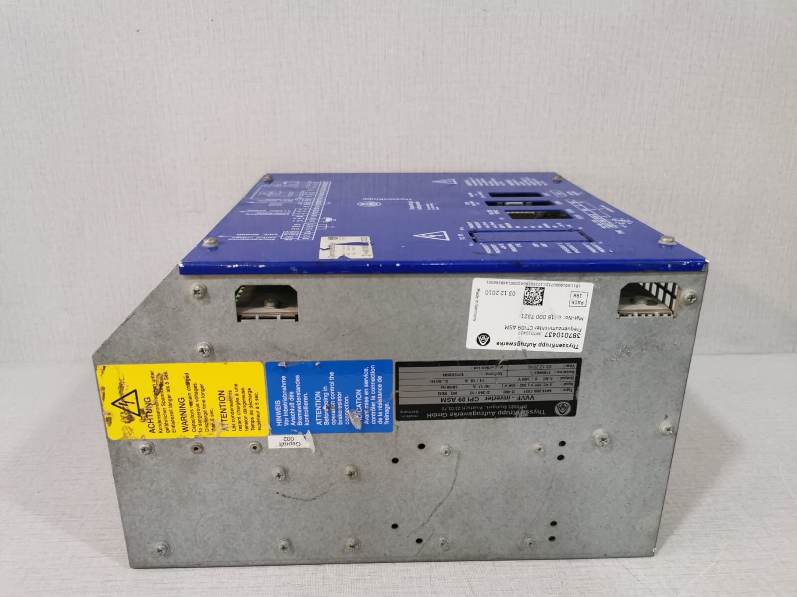 THYSSENKRUPP 6616 000 7321 THYSSENKRUPP VVVF-INVERTER CPI 09 ASM/ 6616 000 7321 7