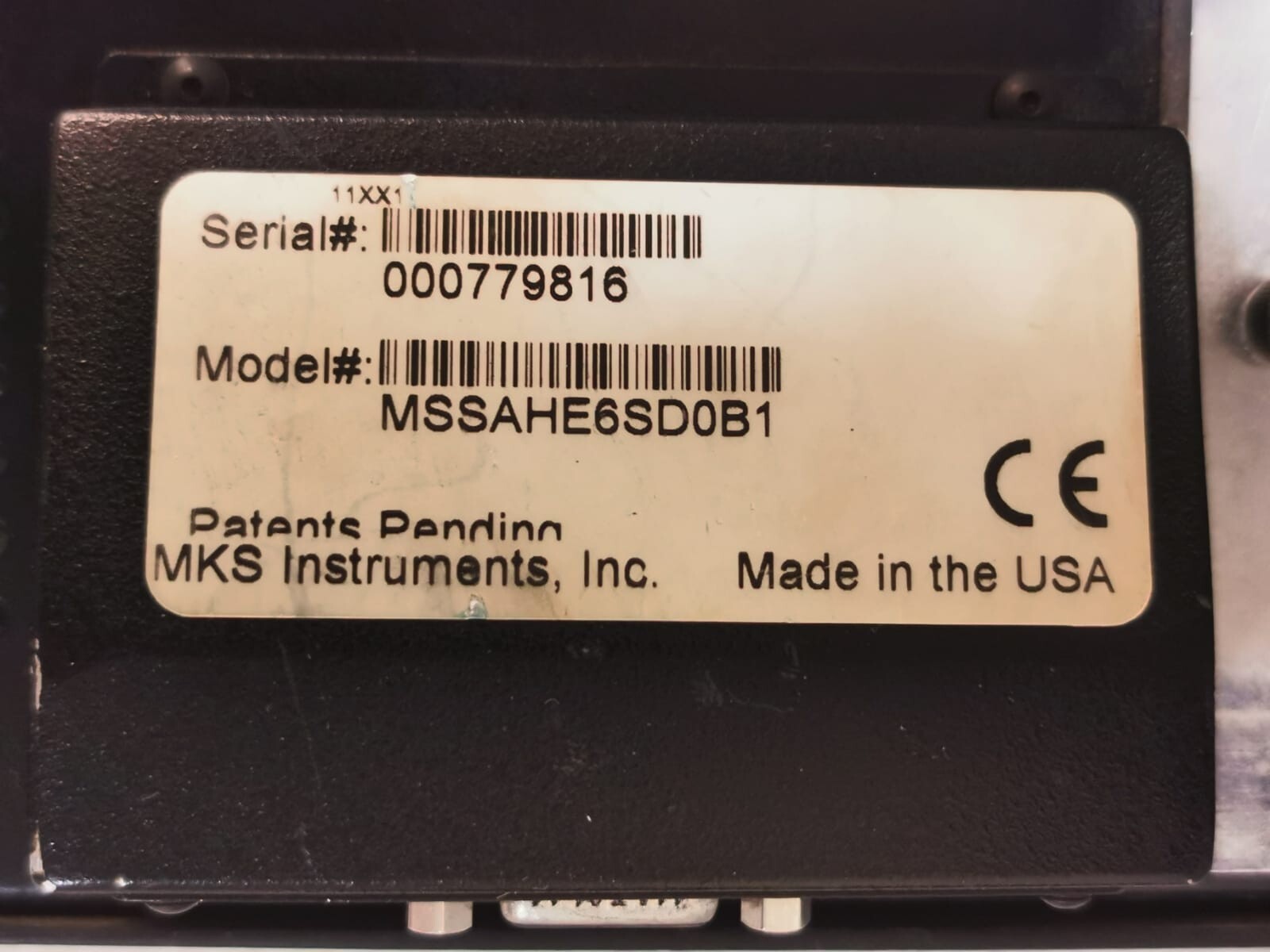 MKS MSSAHE6SD0B1 MKS PICO MSSAHE6SD0B1 Mass Spec Leak Detector - Missing 2 Chargeable Batteries 2