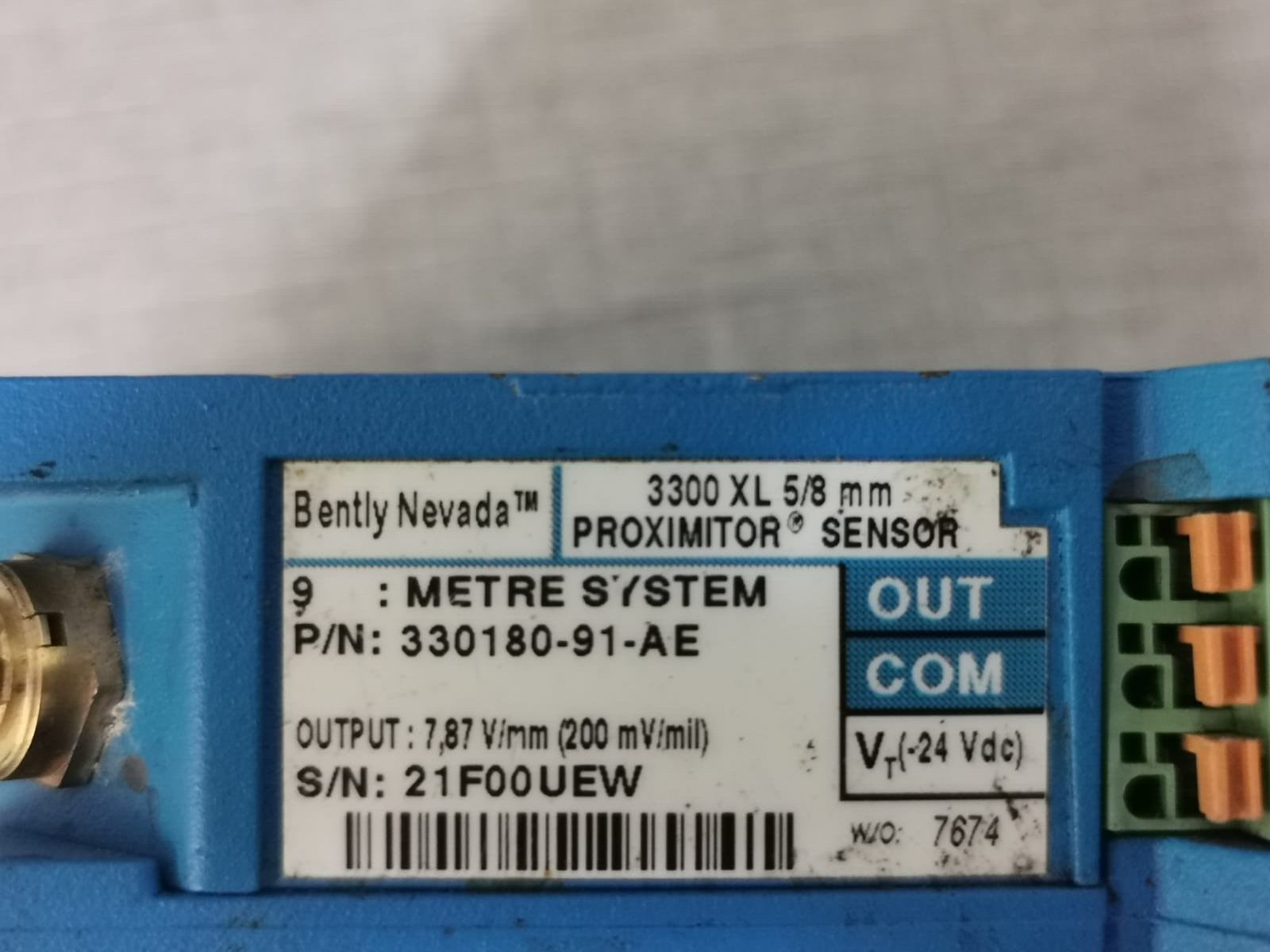 Bently Nevada 330180-91-AE BENTLY NEVADA 330180-91-AE 3300 XL 5/8mm PROXIMITOR SENSOR 2