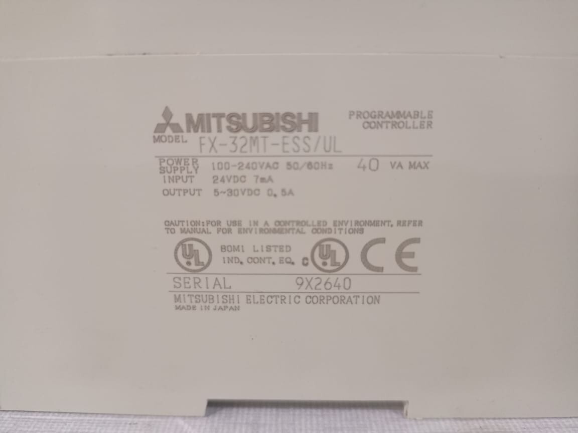 Mitsubishi MELSEC FX-32MT MITSUBISHI MELSEC FX-32MT/FX-32MT-ESS/UL TRANSISTOR UNIT PROGRAMMABBLE CONTROLER 2