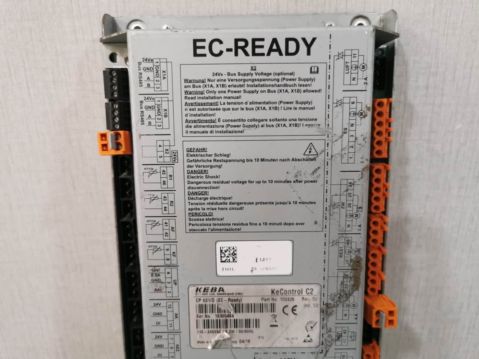 KEBA 102426 REV.02 KEBA KeControl C2 102426 REV.02 EC-READY 2