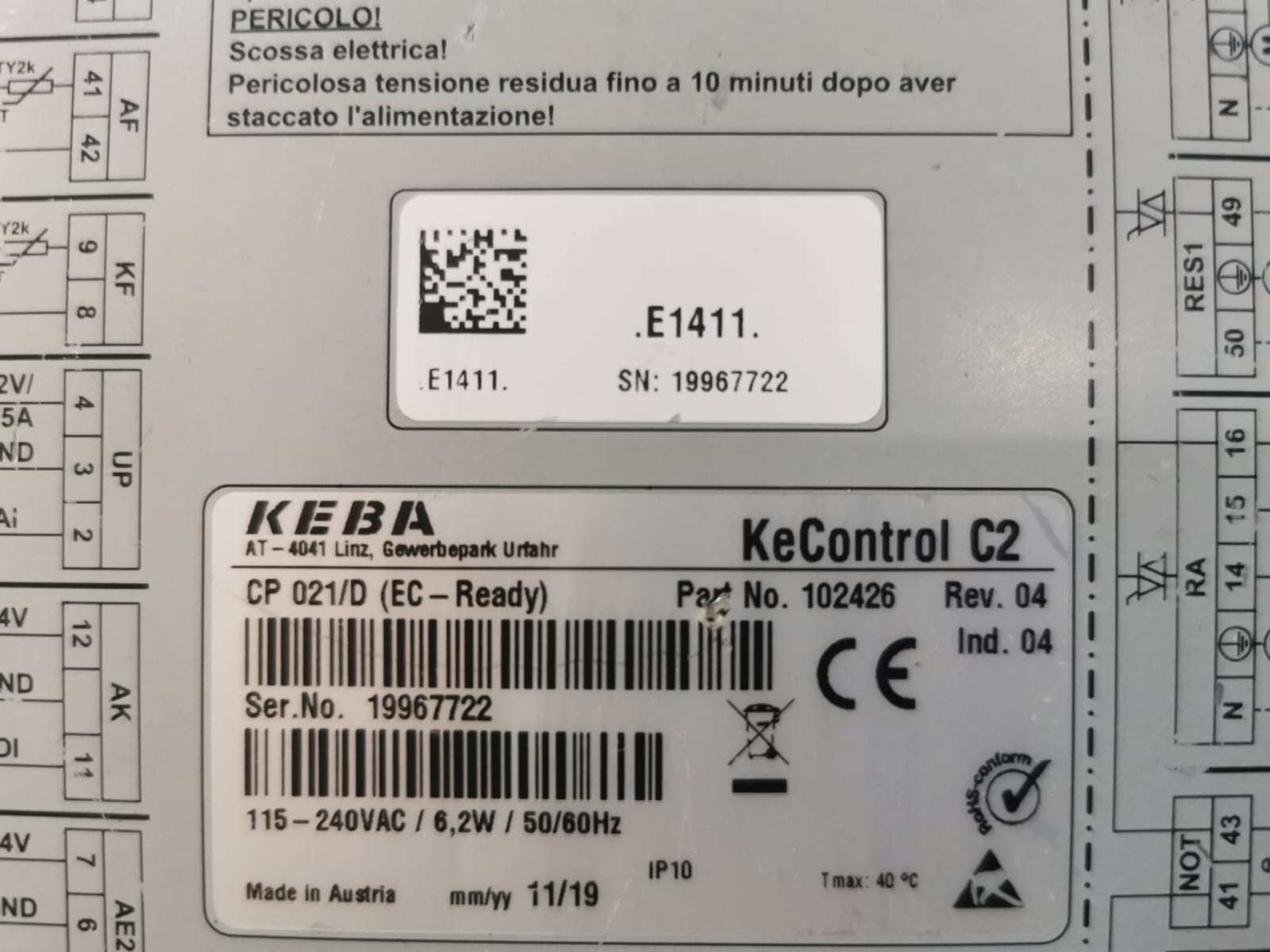 KEBA 102426 REV.04 KEBA KeControl C2 102426 REV.04 EC-READY 3