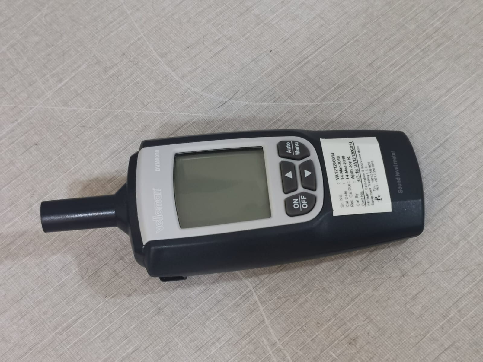 Velleman DVM8080 Velleman DVM8080 Decibel Meter / Sound Level Meter 8