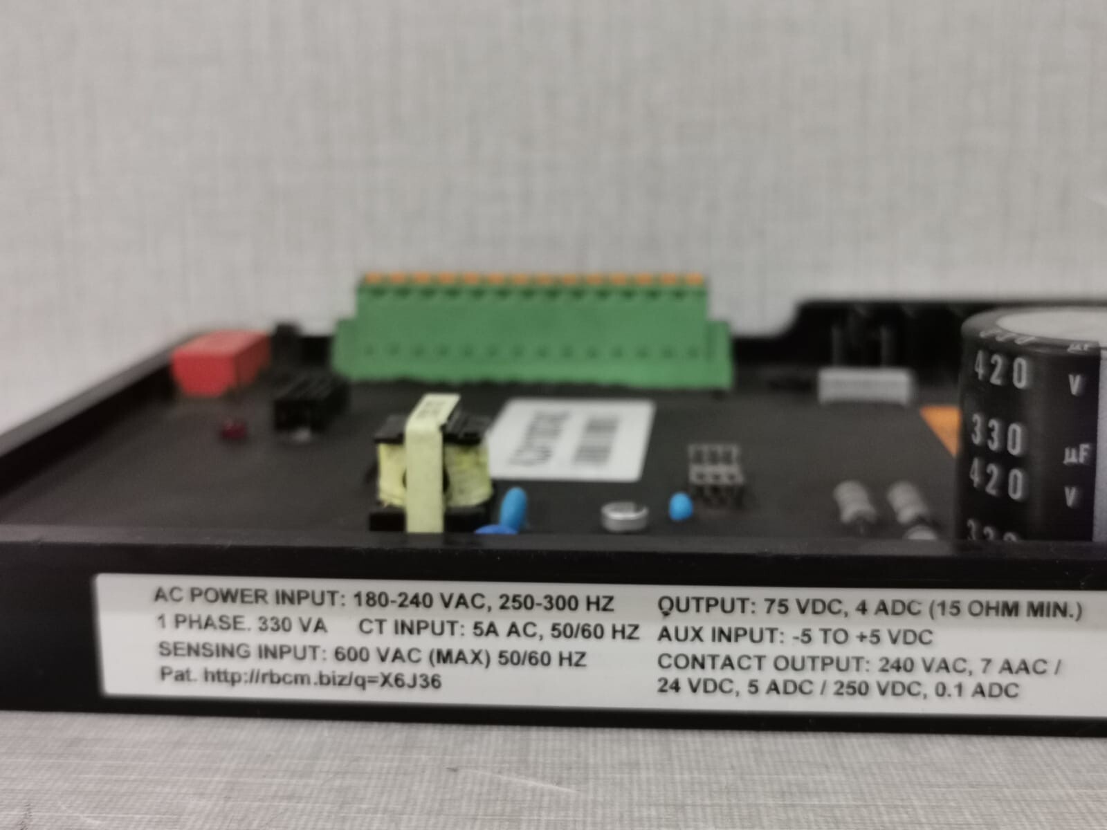 MARATHON GENERATORS PL-8794700JKG02 MARATHON GENERATORS DVR 2400 / PL-8794700JKG02 DIGITAL VOLTAGE REGULATOR 7