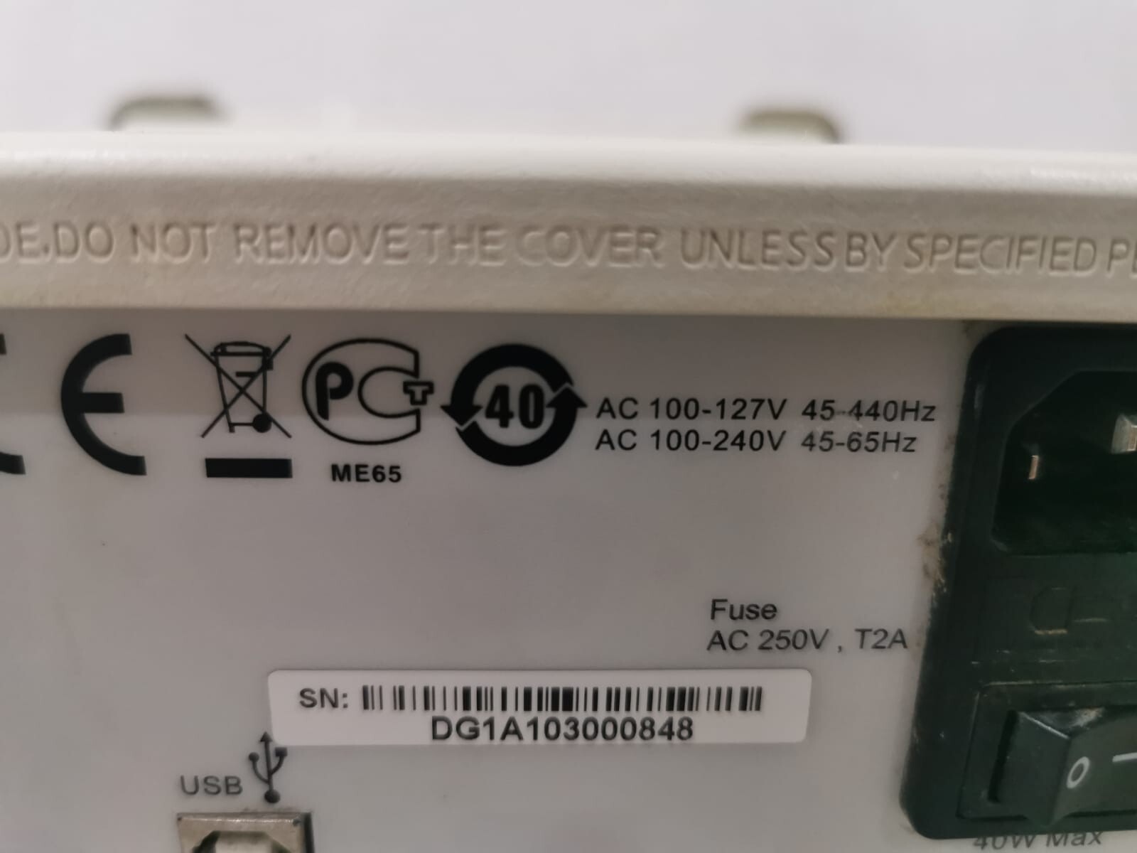 RIGOL DG1021 RIGOL DG1021 FUNCTION/ARBITRARY WAVEFORM GENERATOR 20MHz 100MSa/s 8