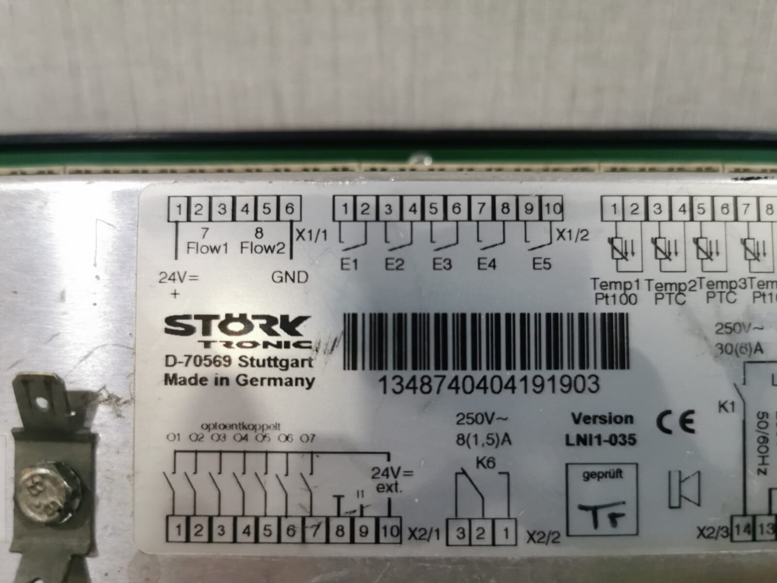 TERMOTEK AG LNI1-035 TERMOTEK AG LNI1-035 COOLING CONTROLLER 7